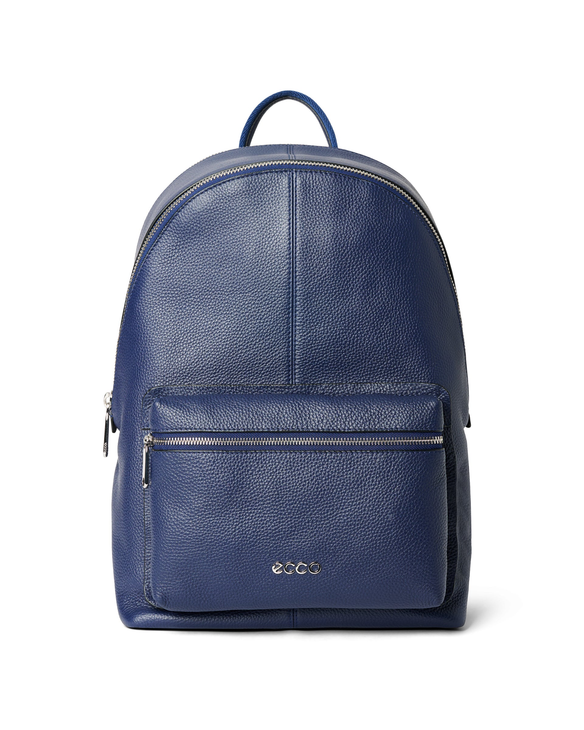 ECCO Round Pack Large Soft Pebbled レザーバックパック - ブルー - Main