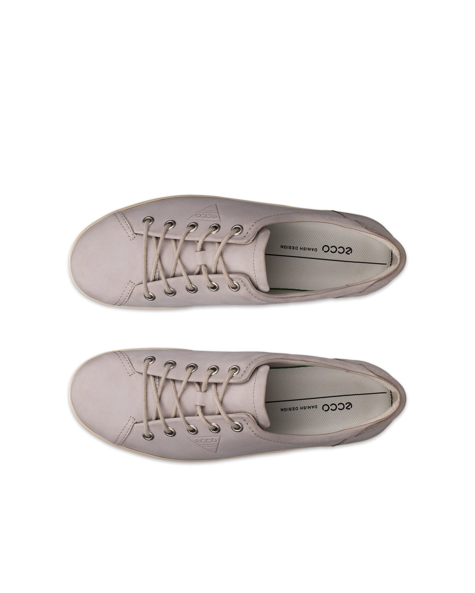 ECCO SOFT 2.0 LACE SHOE - Grey - Outside