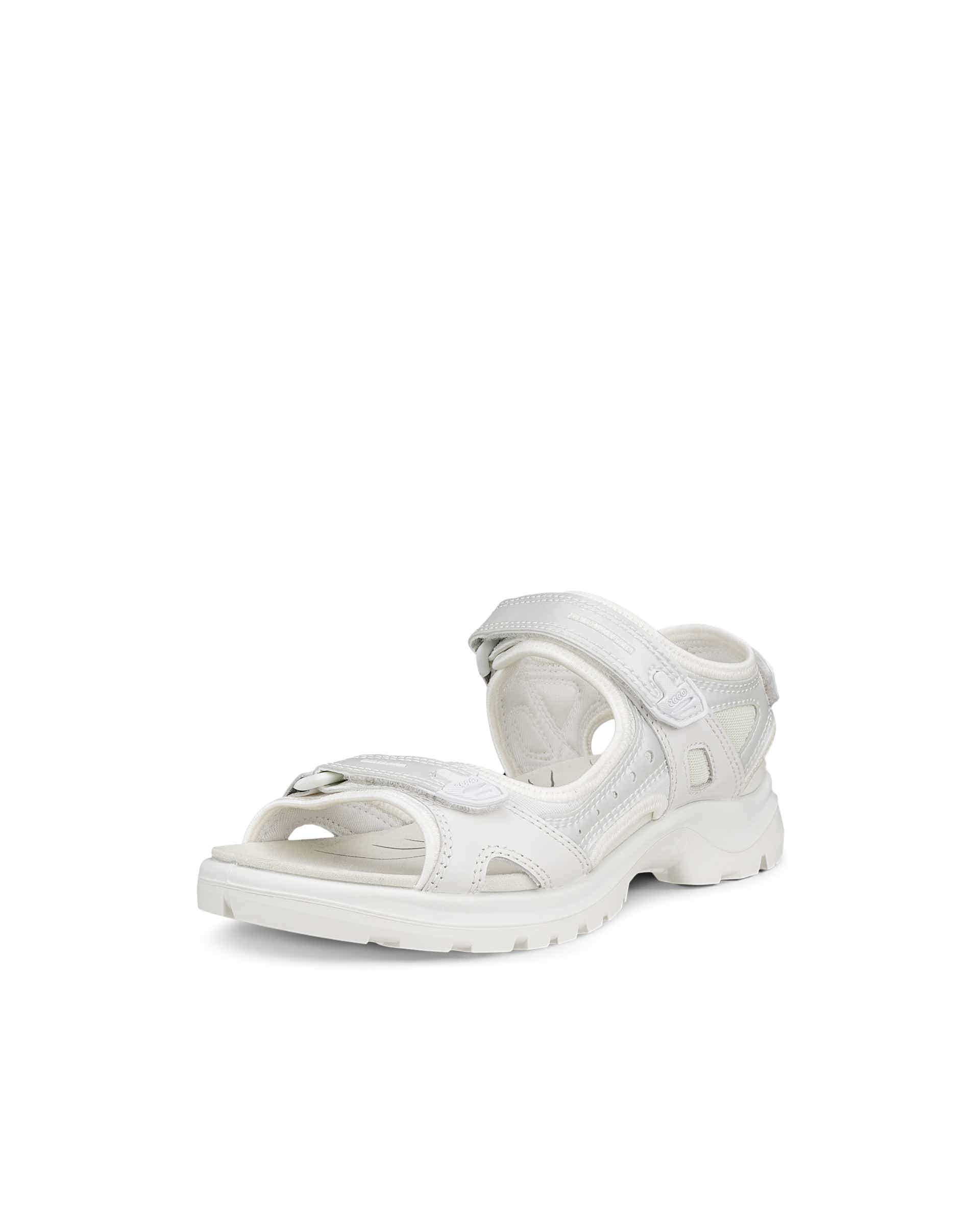 Women's ECCO® Offroad Leather Outdoor Sandal - White - Main