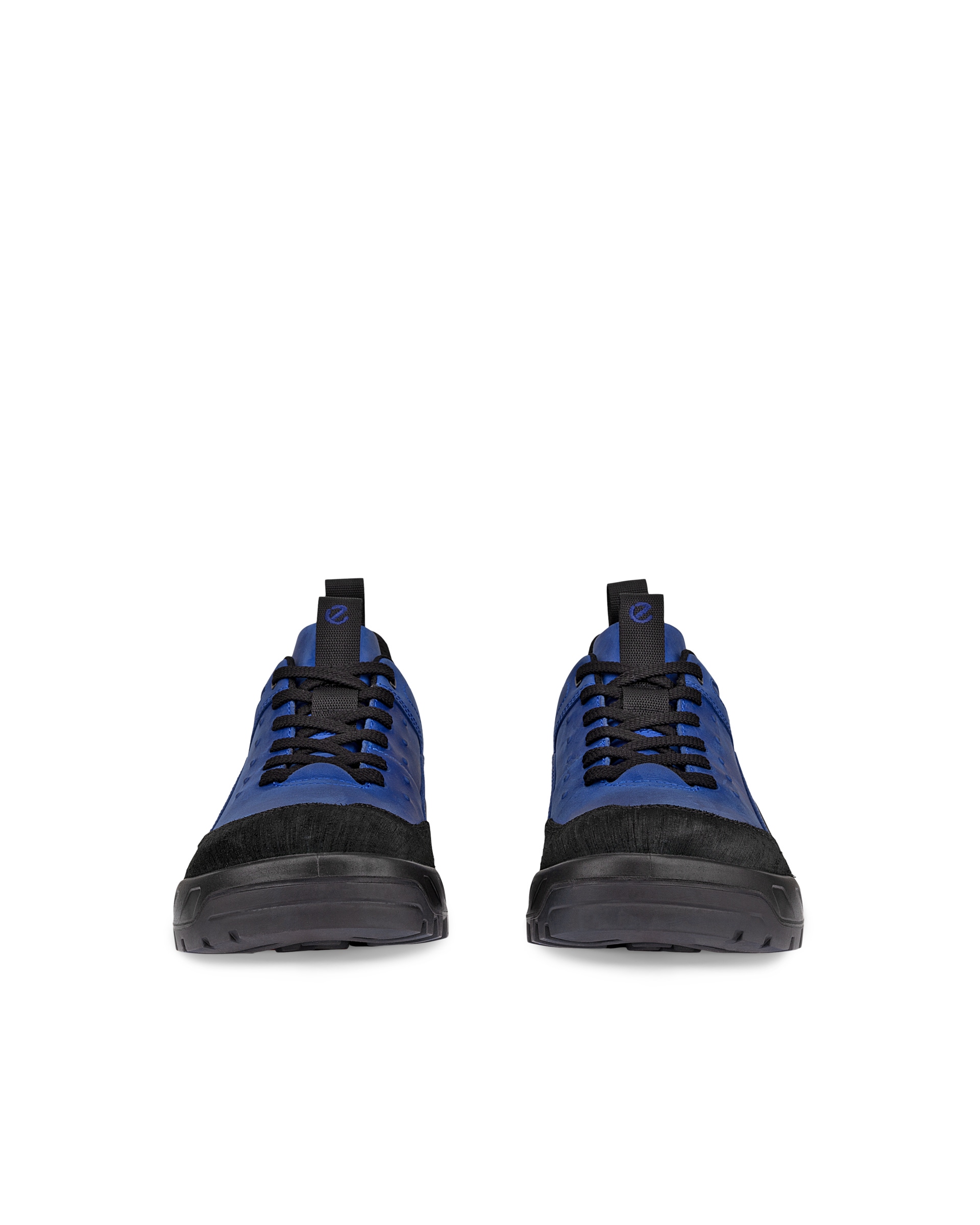 Pánské nubukové voděodolné turistické tenisky ECCO® Offroad - Modrá - Front pair