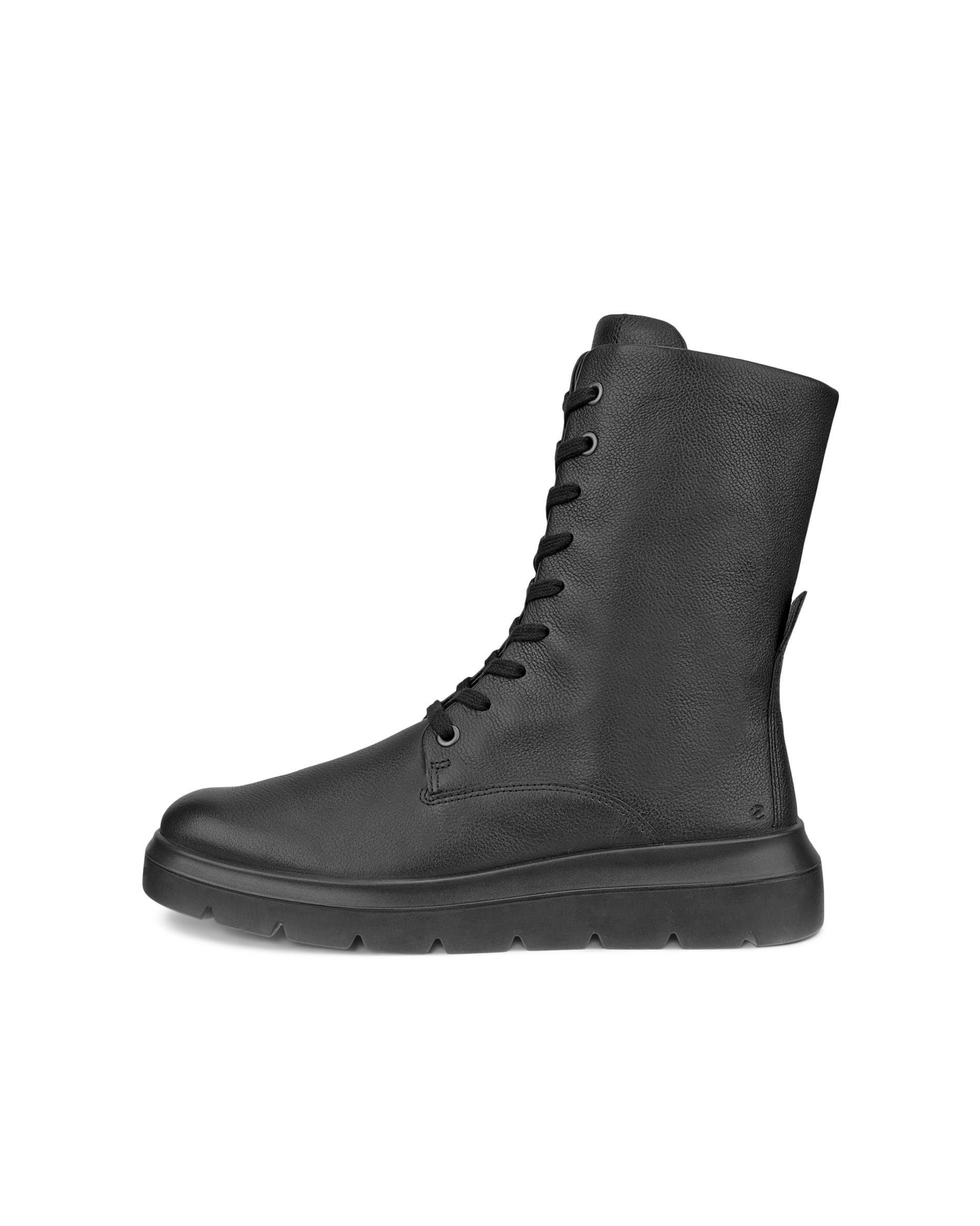ECCO® Nouvelle Damen Schnürstiefel aus Leder - Schwarz - Outside