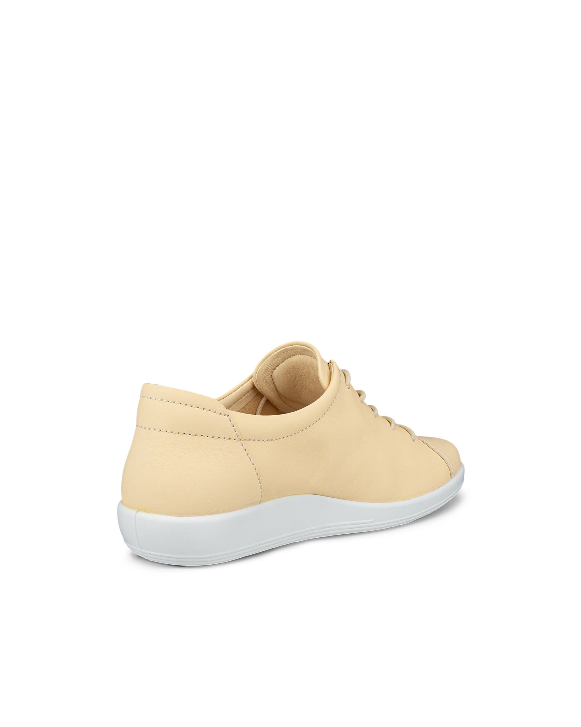 Women's ECCO® Soft 2.0 Leather Walking Shoe - Yellow - Back