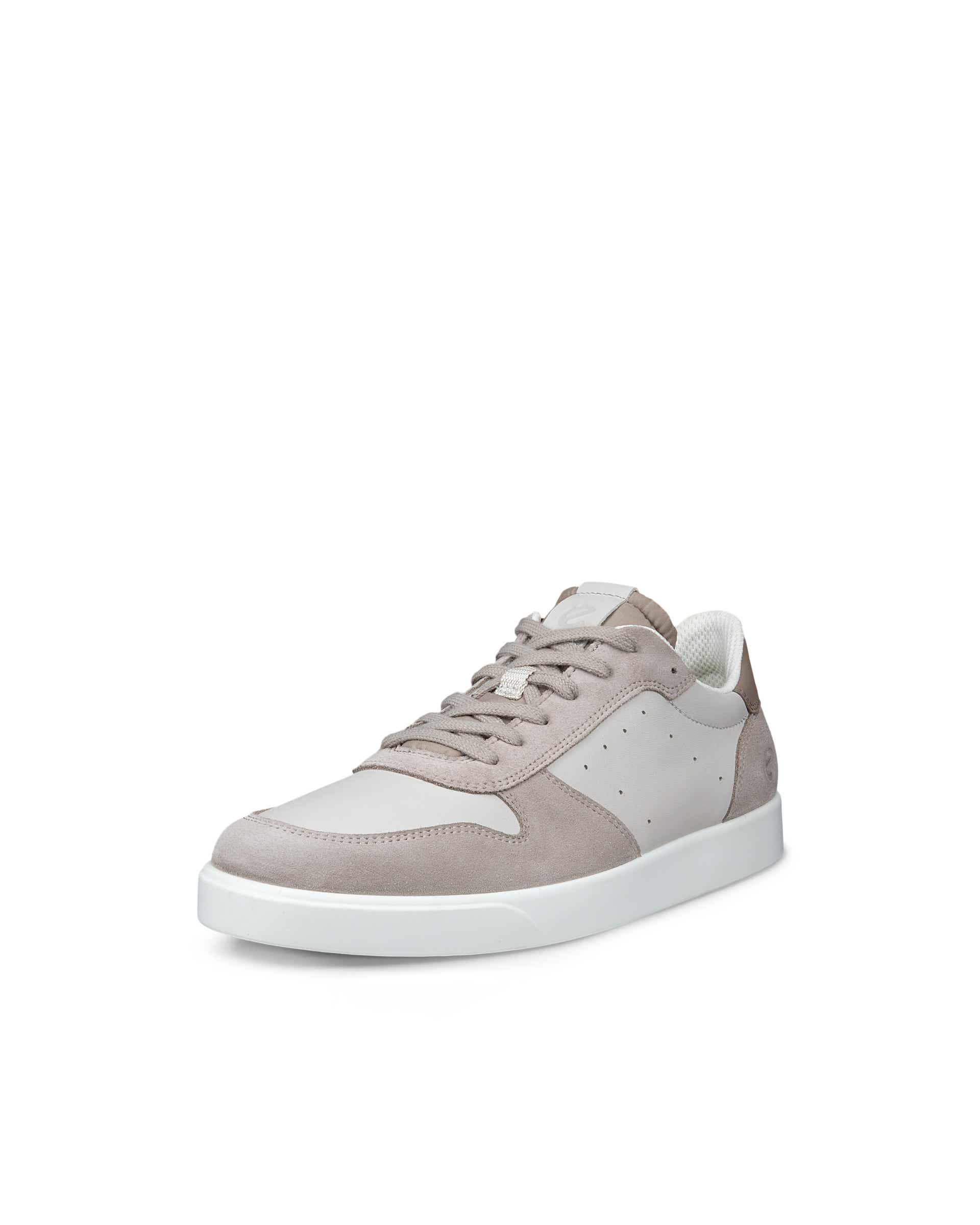 Men's ECCO® STREET LITE Leather Trainer - Brown - Main