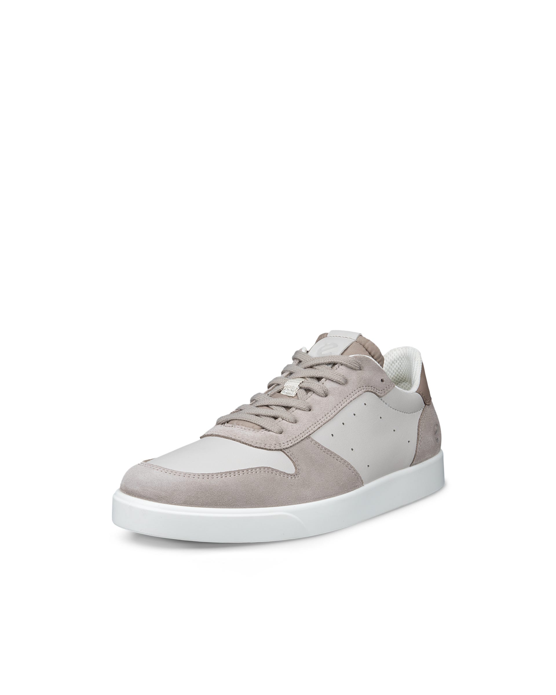 Men's ECCO® STREET LITE Leather Trainer - Brown - Main