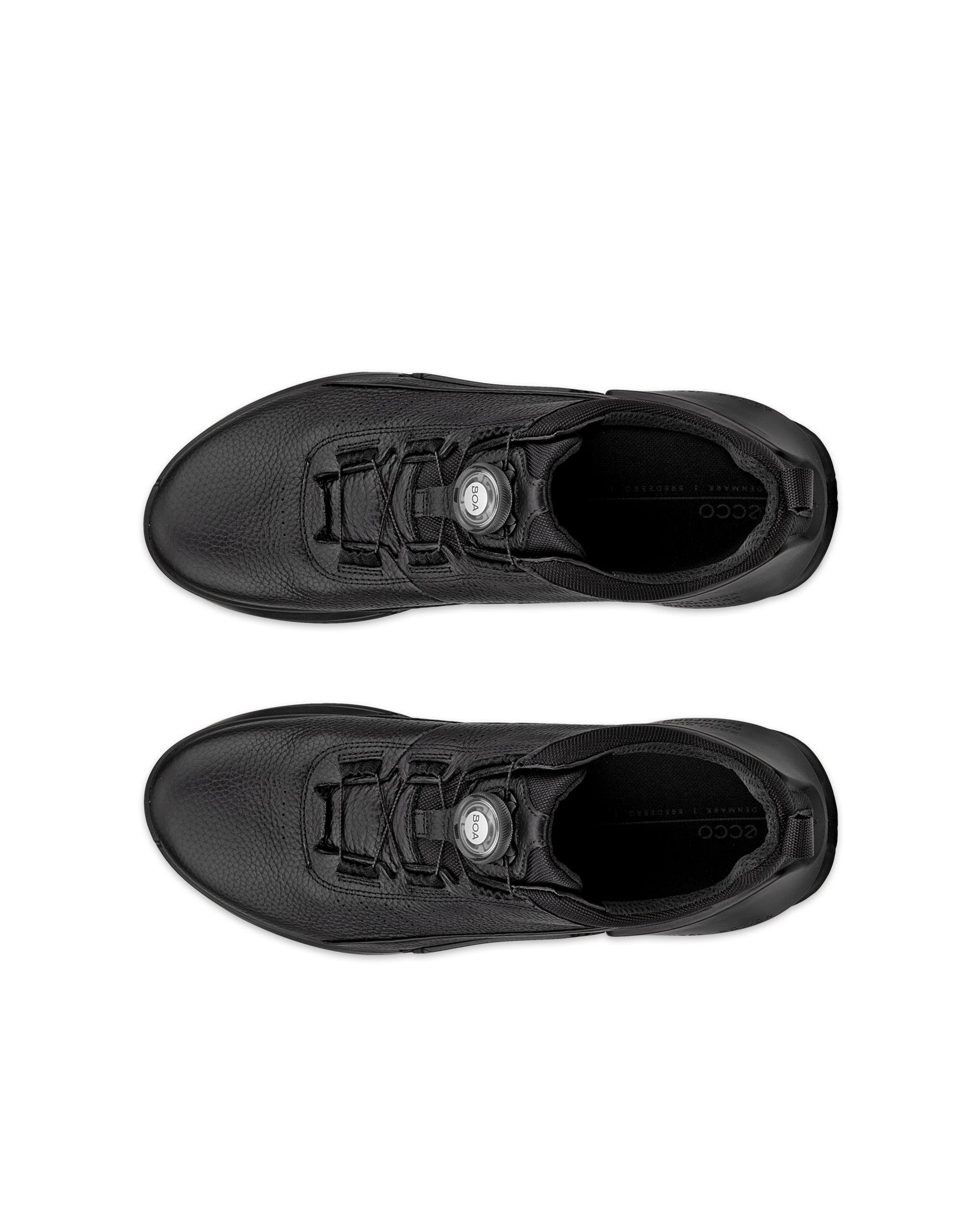 Men's ECCO® BIOM 2.0 Leather Sneaker - Black - Top left pair
