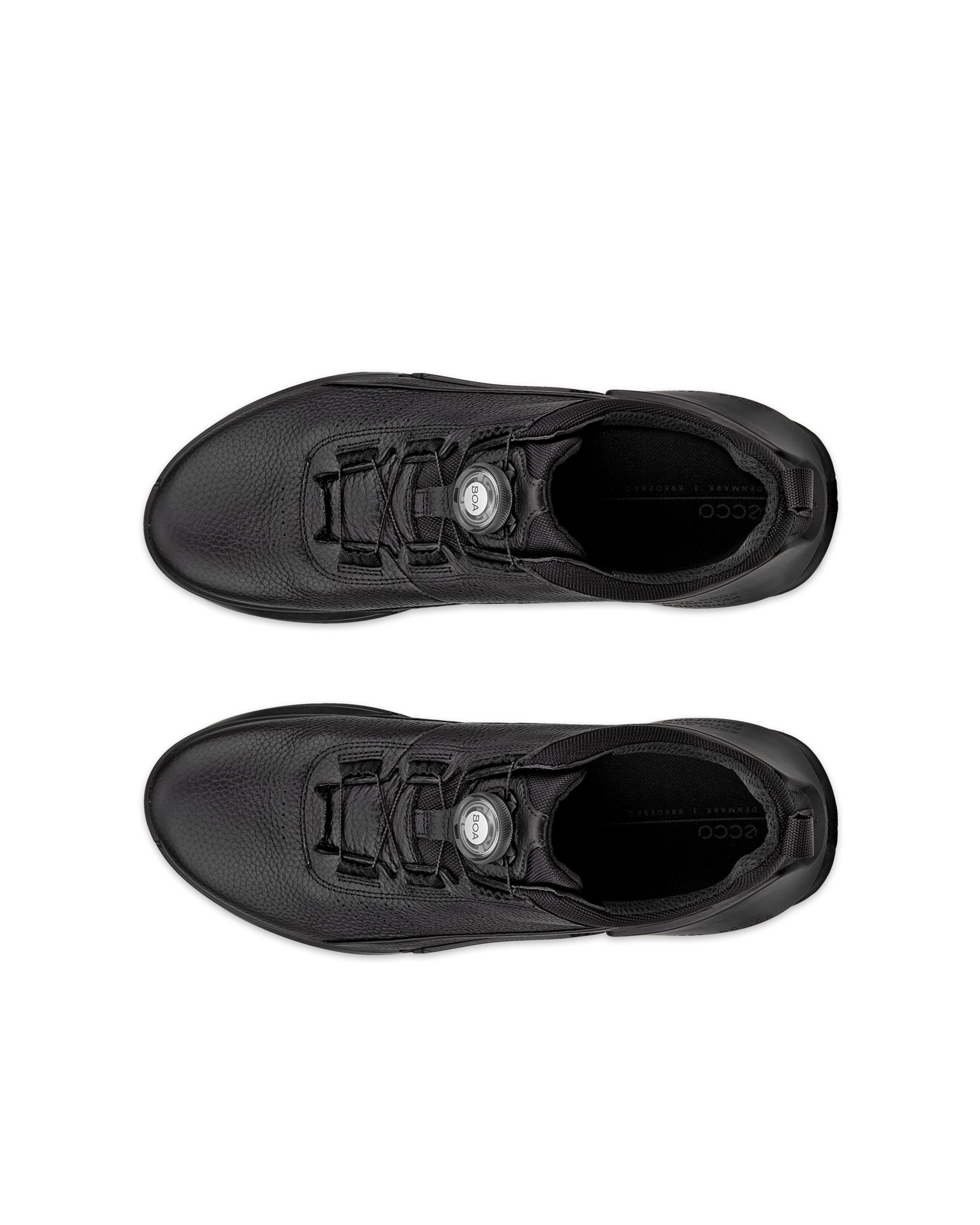 Men's ECCO® BIOM 2.0 Leather Sneaker - Black - Top left pair