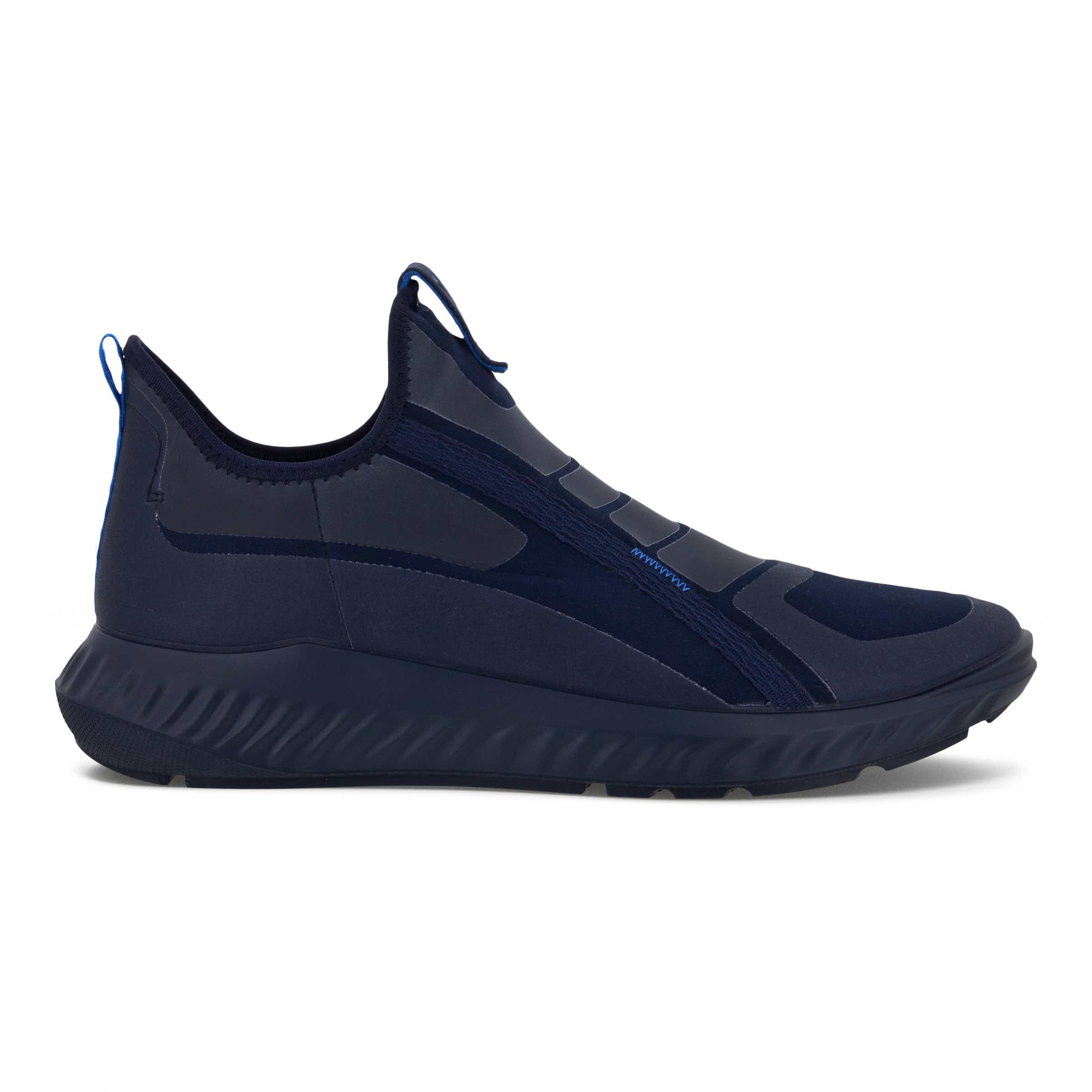 ECCO ATH 1F Low メンズ テキスタイルスリップオンスニーカー - ブルー - Outside
