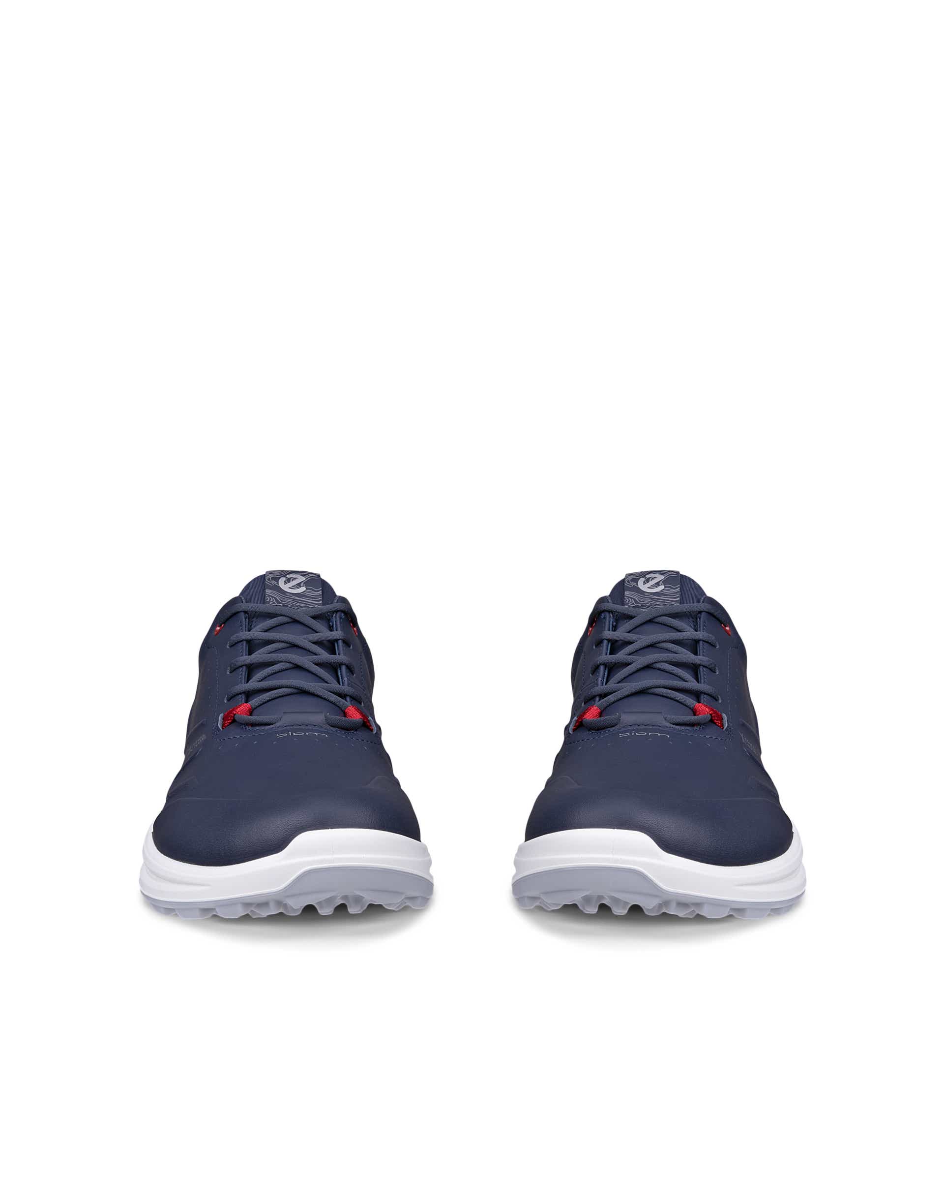 Men's ECCO® Golf Biom H6 Leather Waterproof Golf Shoe - Blue - Front pair