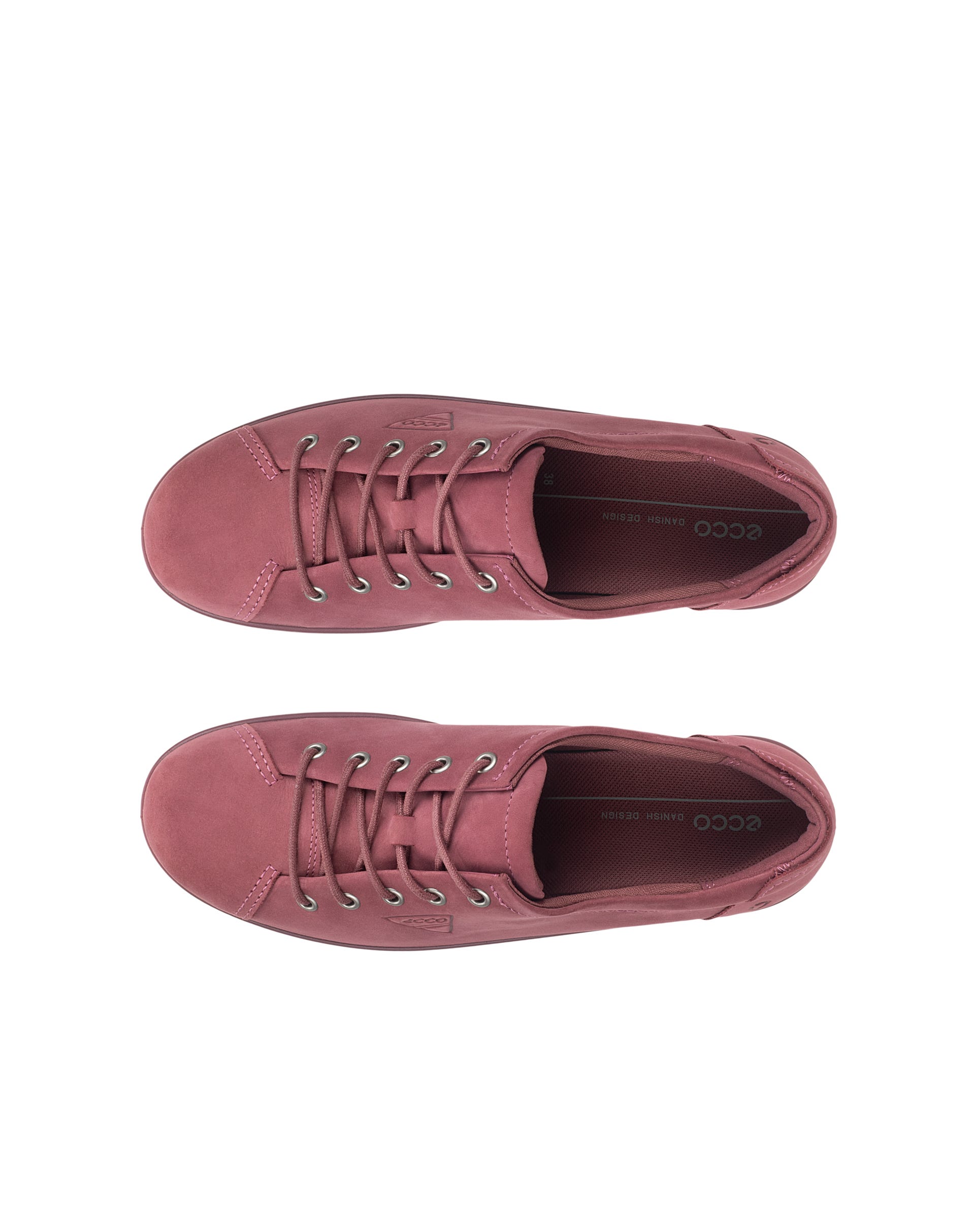 ECCO SOFT 2.0 TIE WOMEN'S SHOE - Red - Top left pair