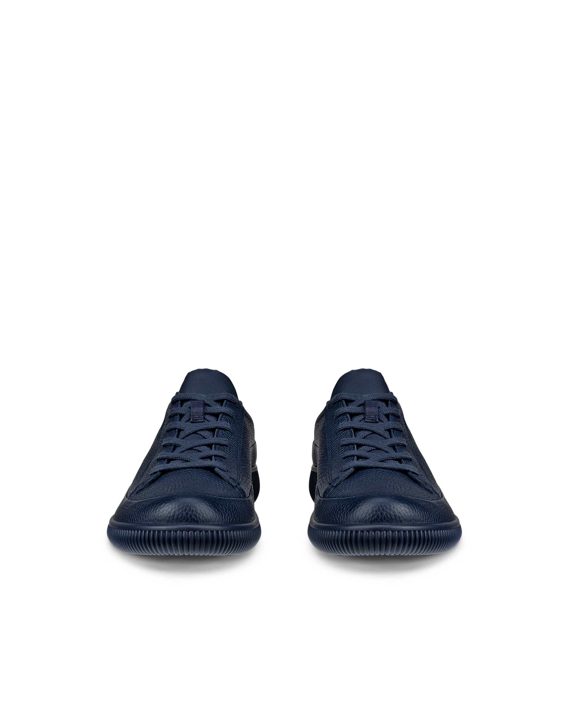 ECCO® SOFT ZERO heren nubuck sneaker - Blauw - Front pair
