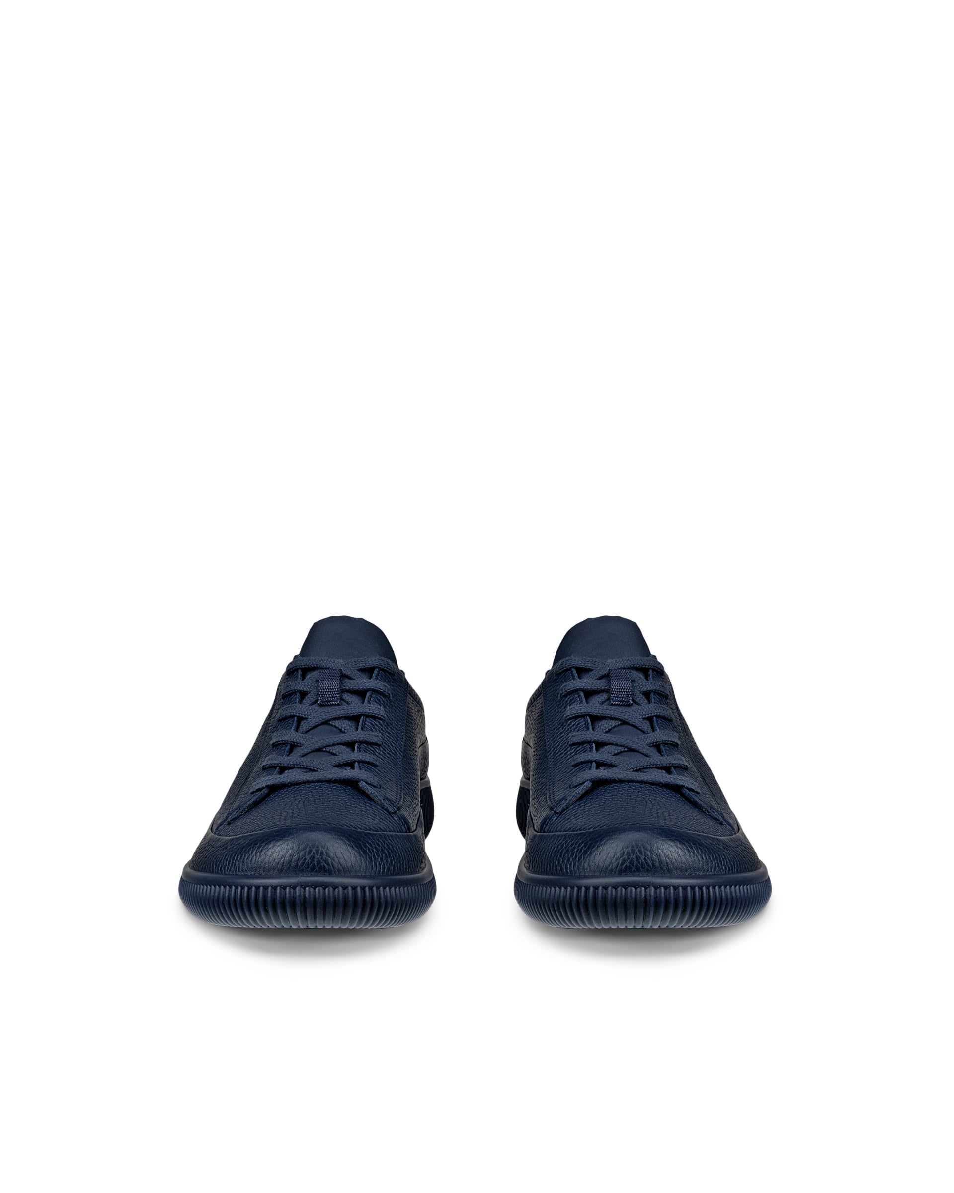 ECCO® SOFT ZERO heren nubuck sneaker - Blauw - Front pair