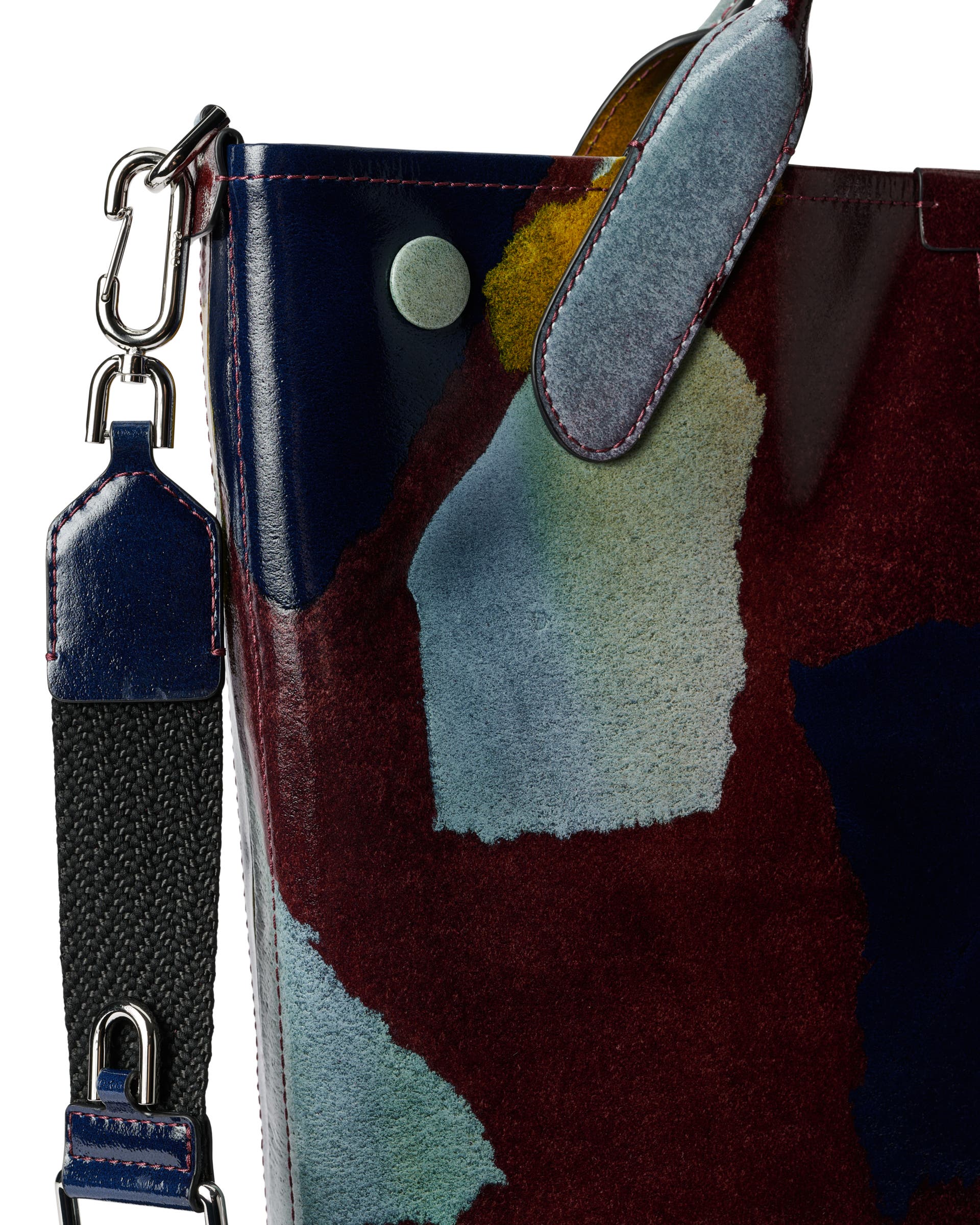 ECCO TOTE SOFT NORTH-SOUTH CAMO LEATHER - Multicolour - Detail-1