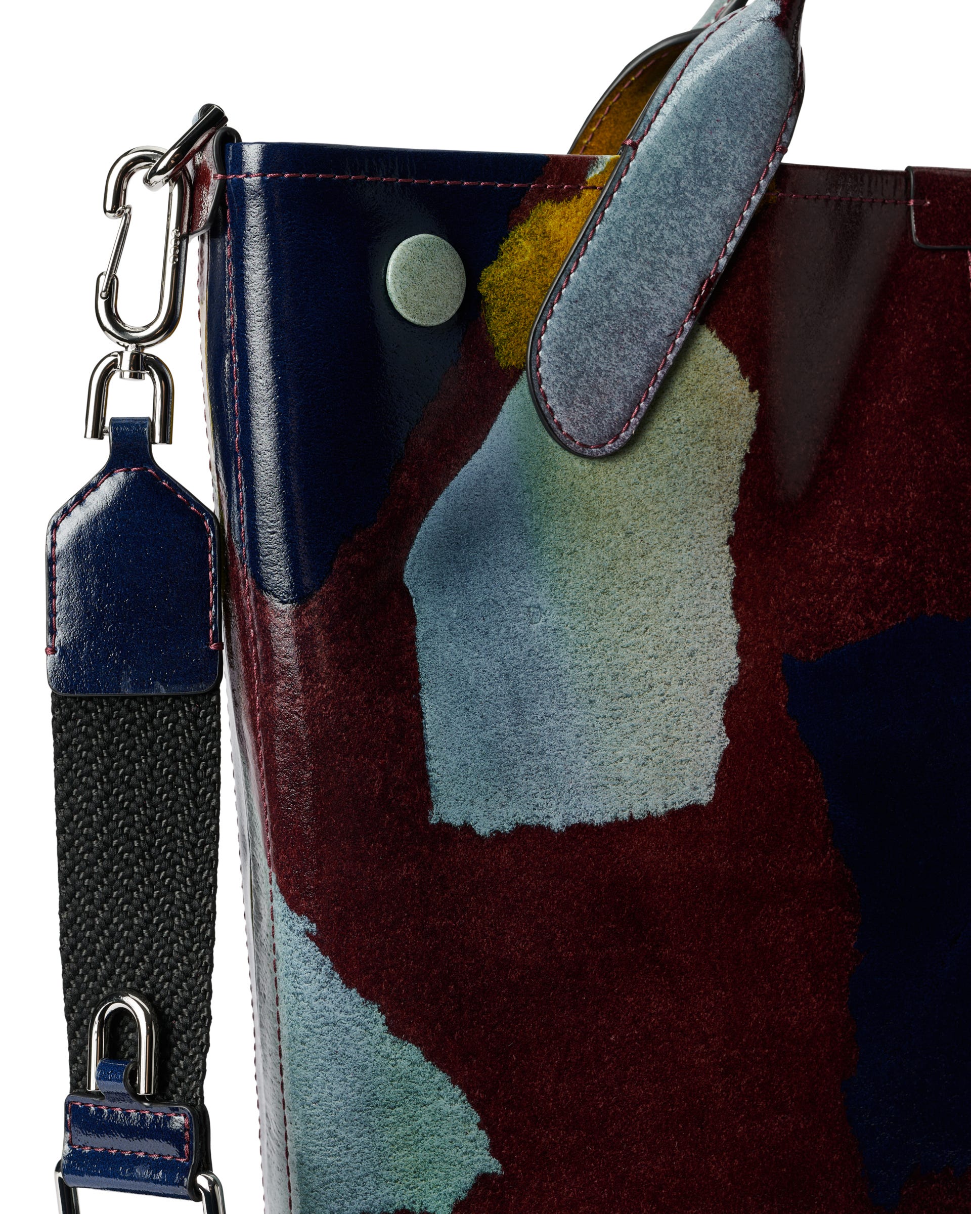 ECCO TOTE SOFT NORTH-SOUTH CAMO LEATHER - Multicolour - Detail-1