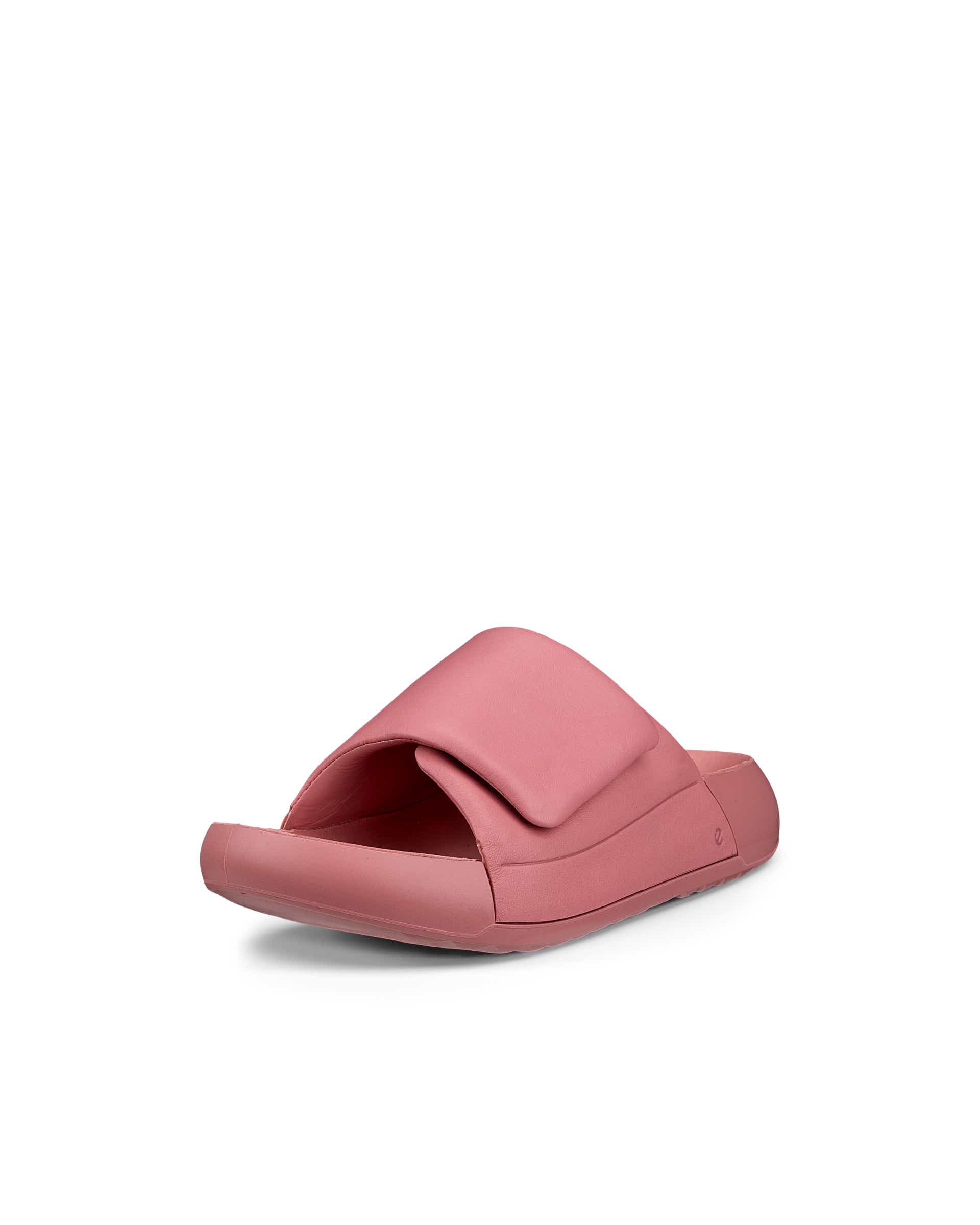 Women's ECCO® Cozmo PF Leather Sandal - Pink - Main