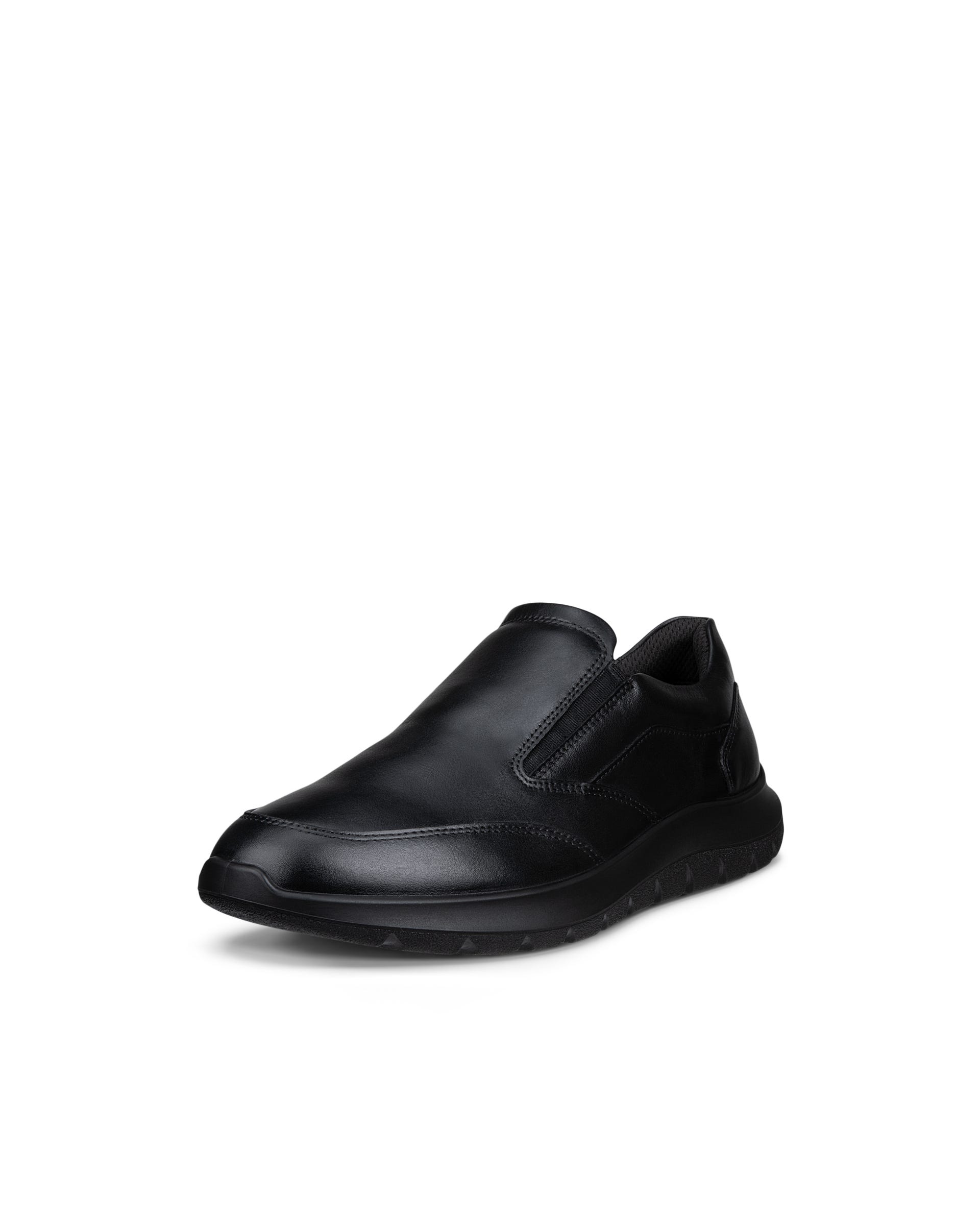 Men's ECCO® CITY STRIDE Nubuck Slip-On Trainer - Black - Outside