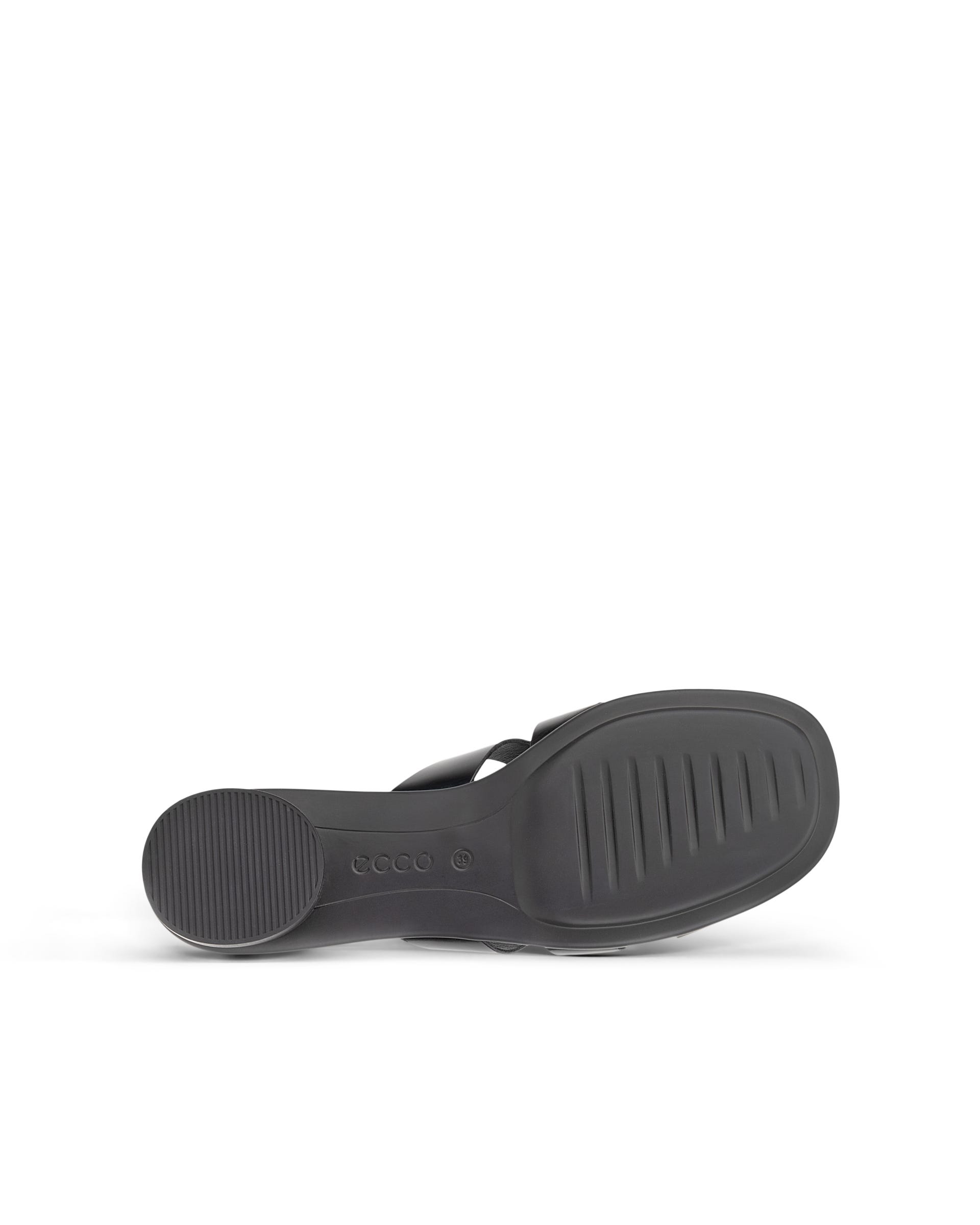 Dámské kožené pantofle s překříženým páskem ECCO® SCULPTED ALBA 25 - Černá - Sole