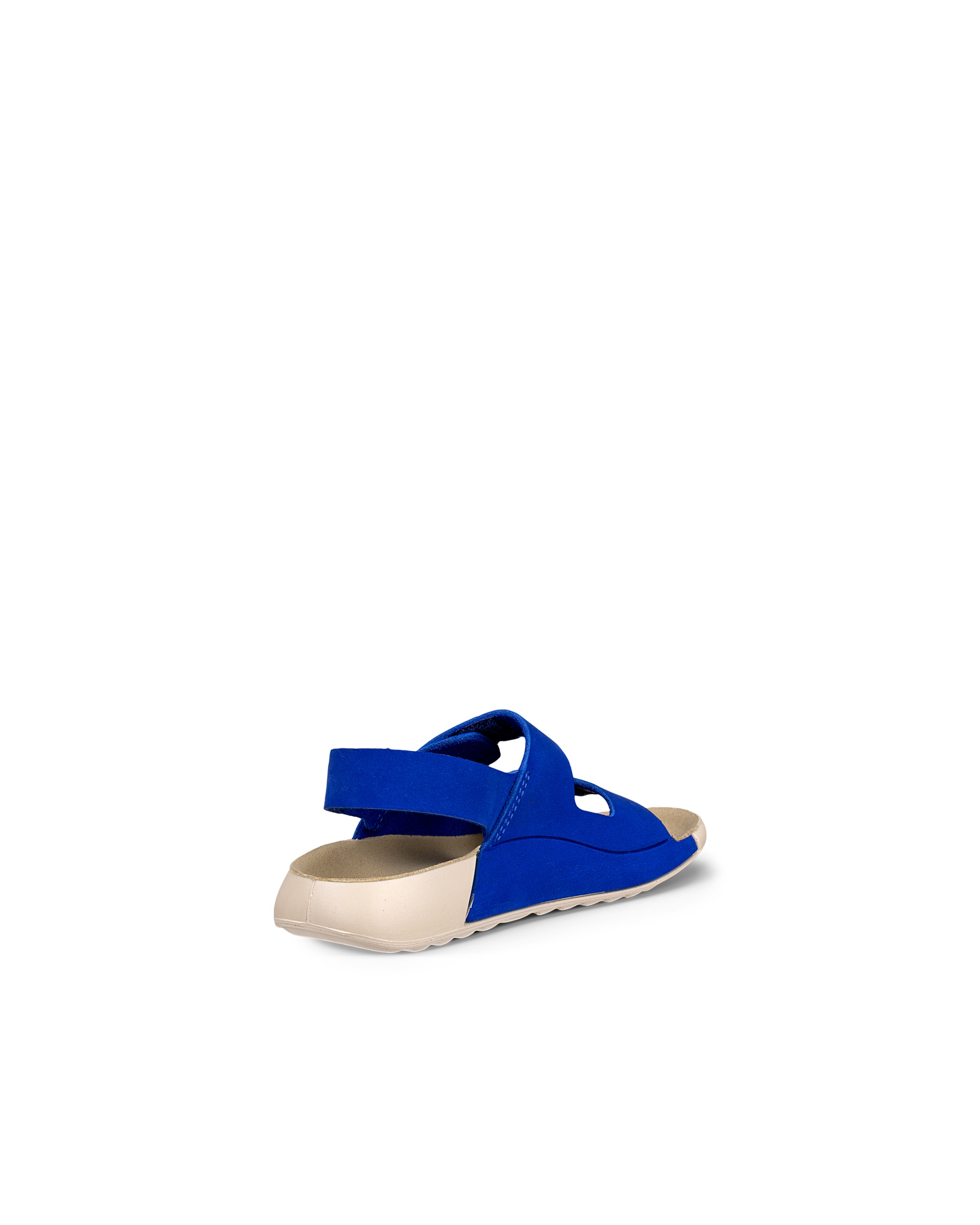 Kids' ECCO® Cozmo Leather Three-Strap Sandal - Blue - Back