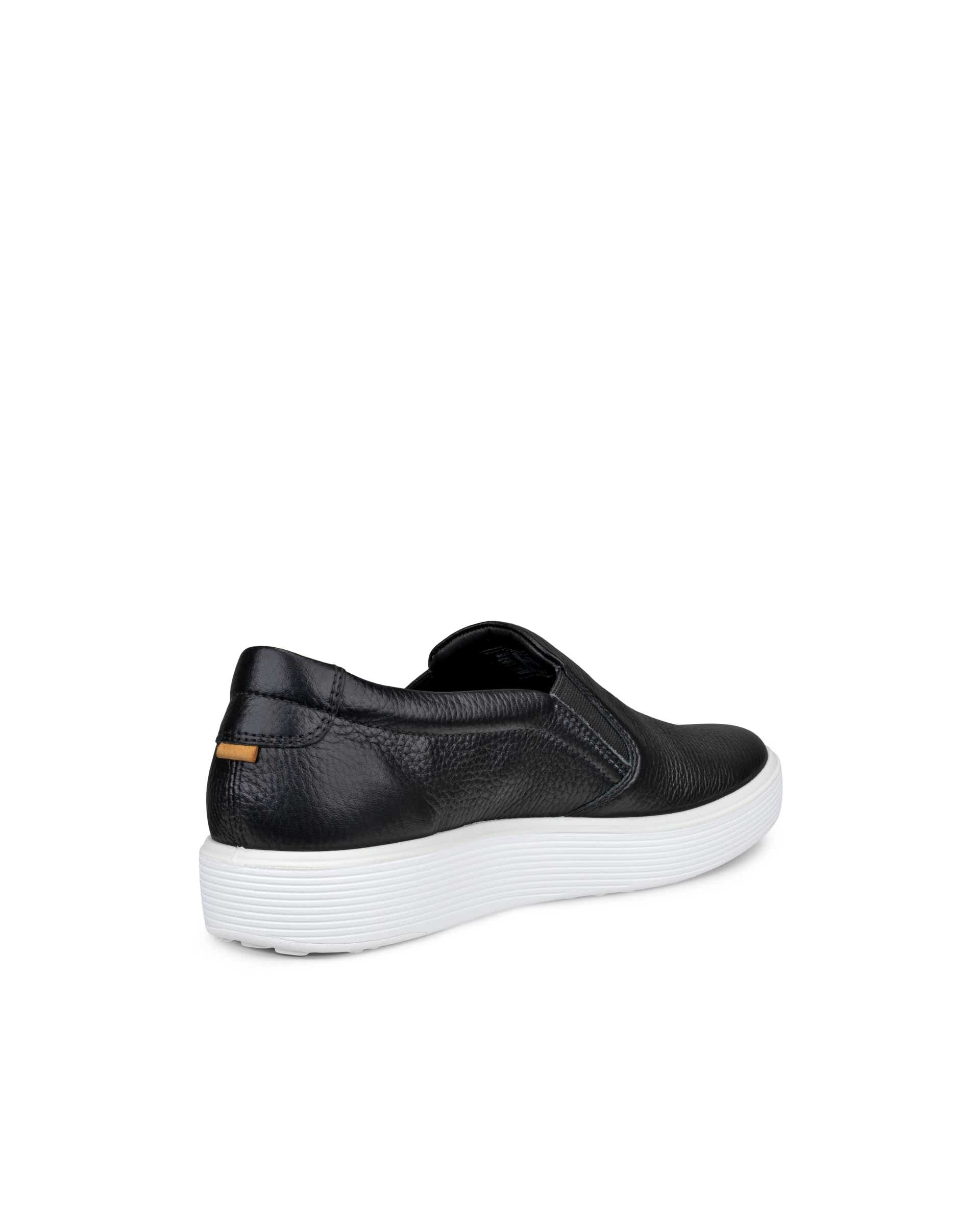 Women's ECCO® Soft 60 Leather Sneaker - Black - Back