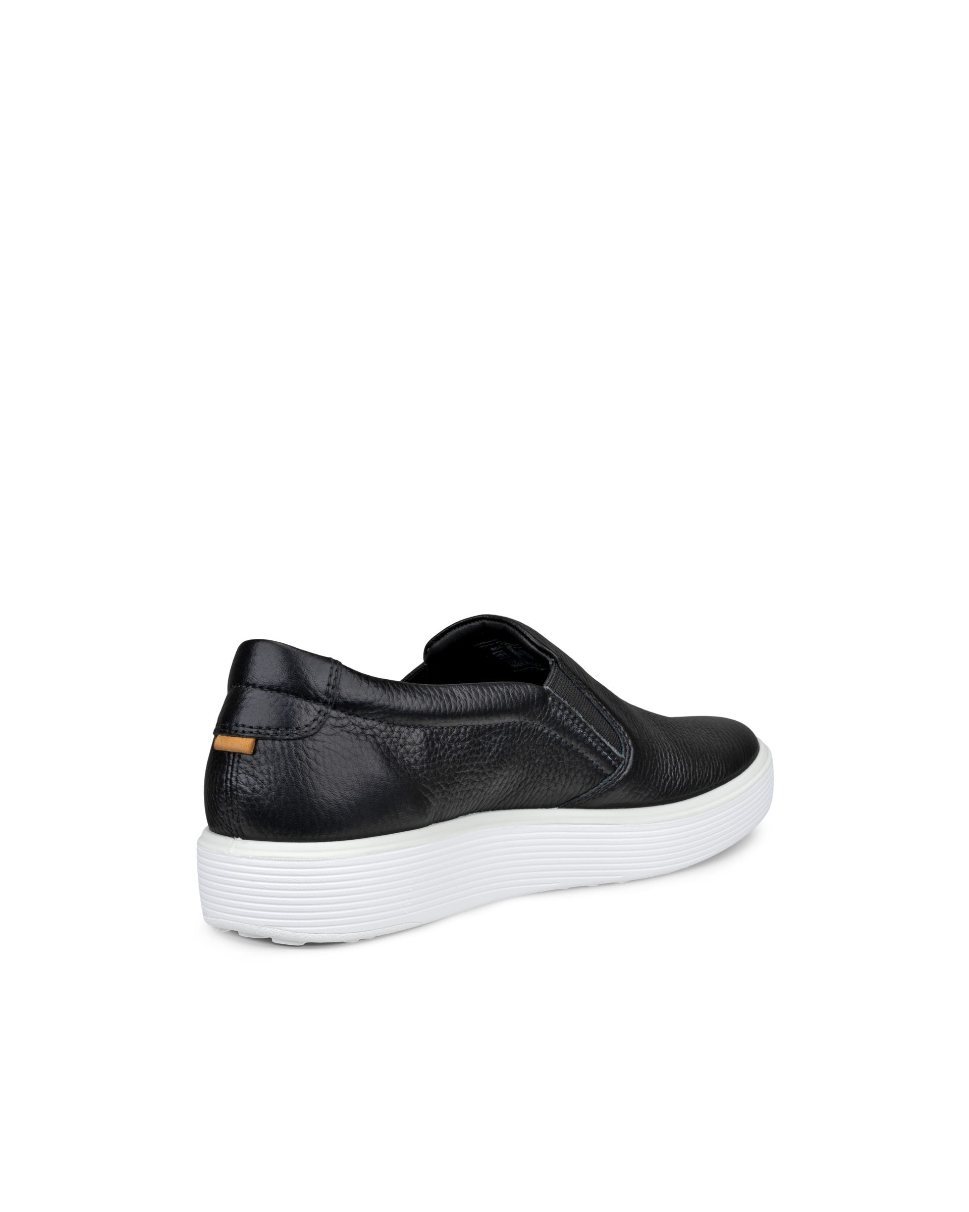 Women's ECCO® Soft 60 Leather Sneaker - Black - Back