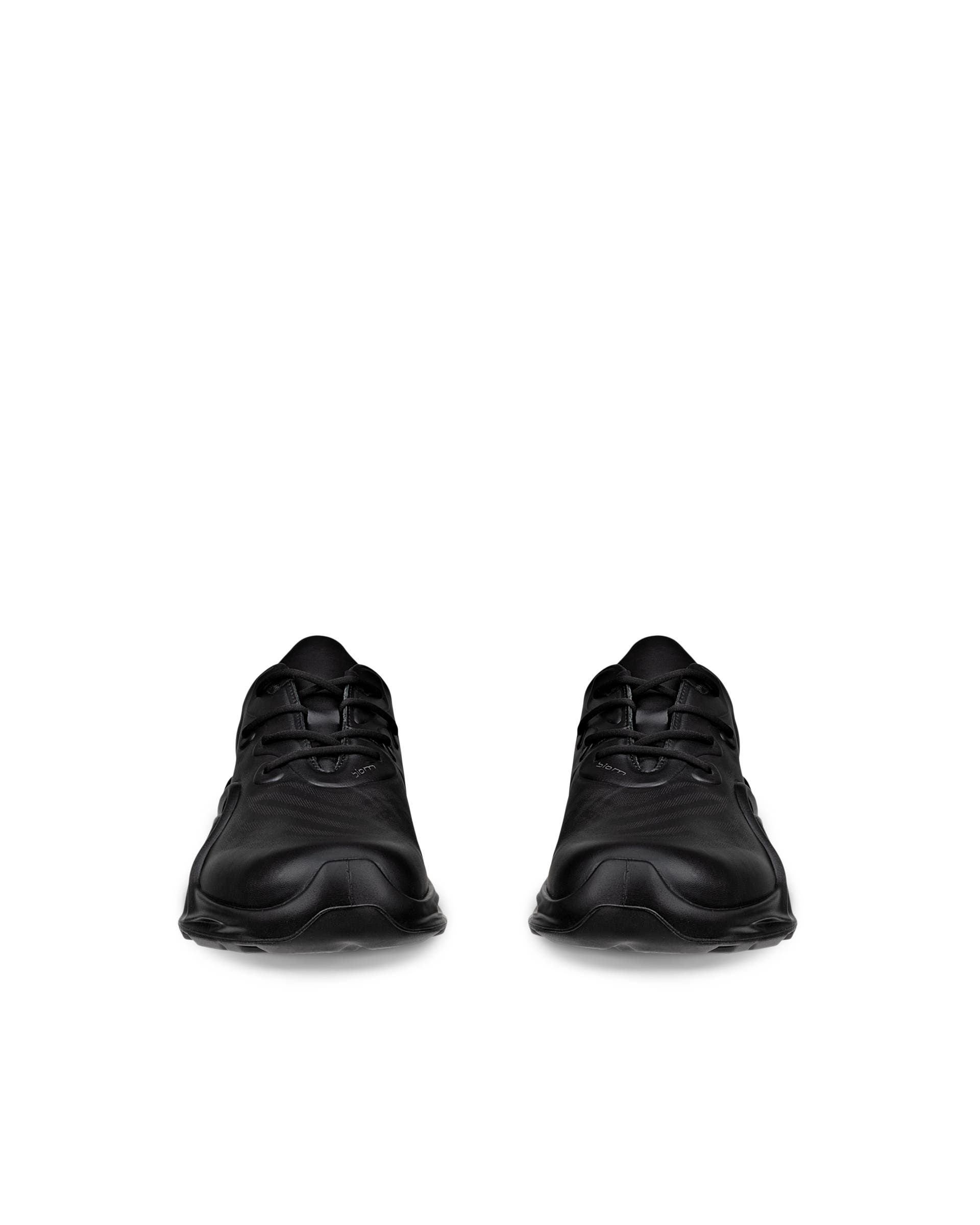 ECCO® Biom Infinite Herren Sneaker aus Leder & Textil - Schwarz - Front pair