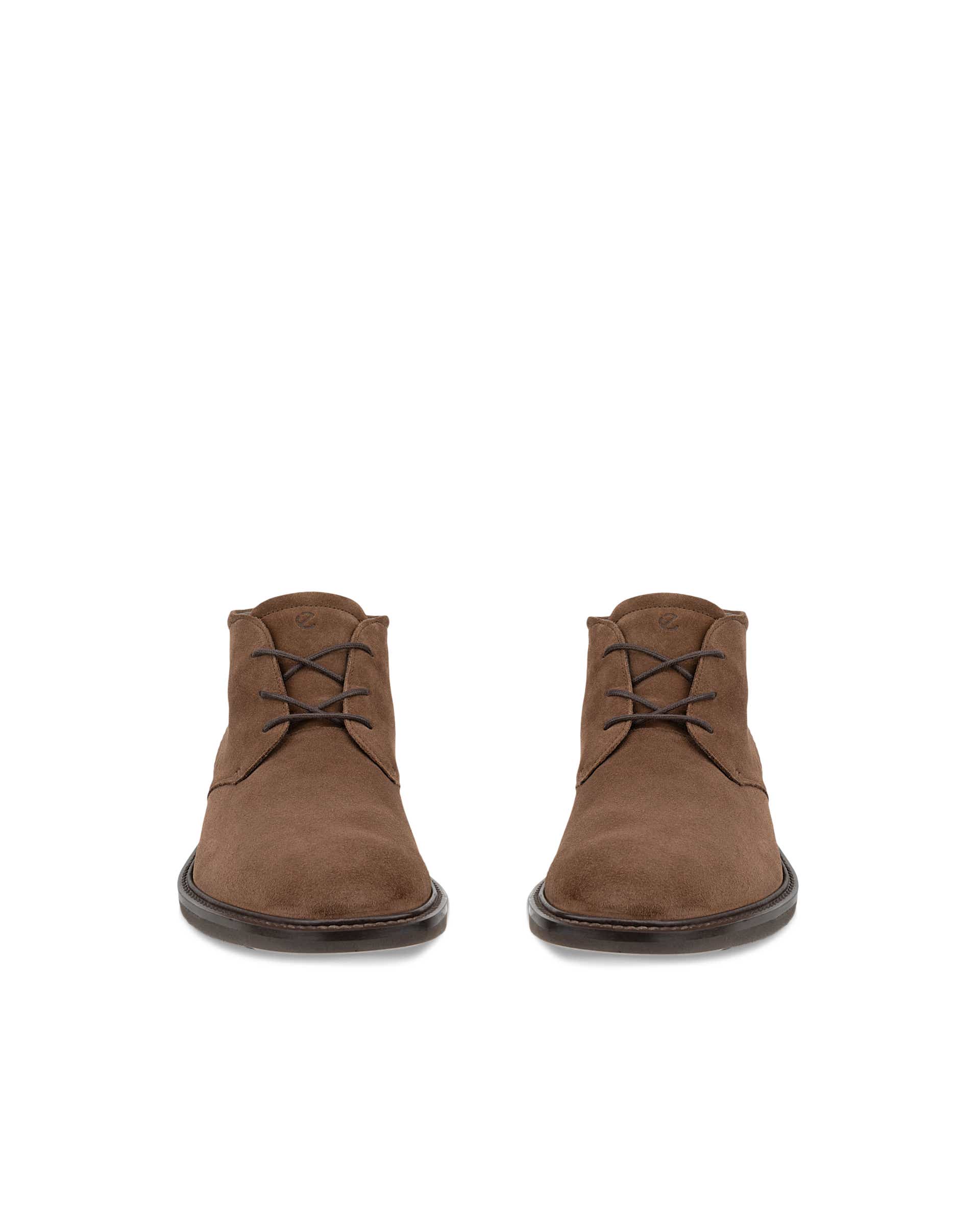 Men's ECCO® METROPOLE PRAGUE Leather Chukka Boot - Brown - Front pair