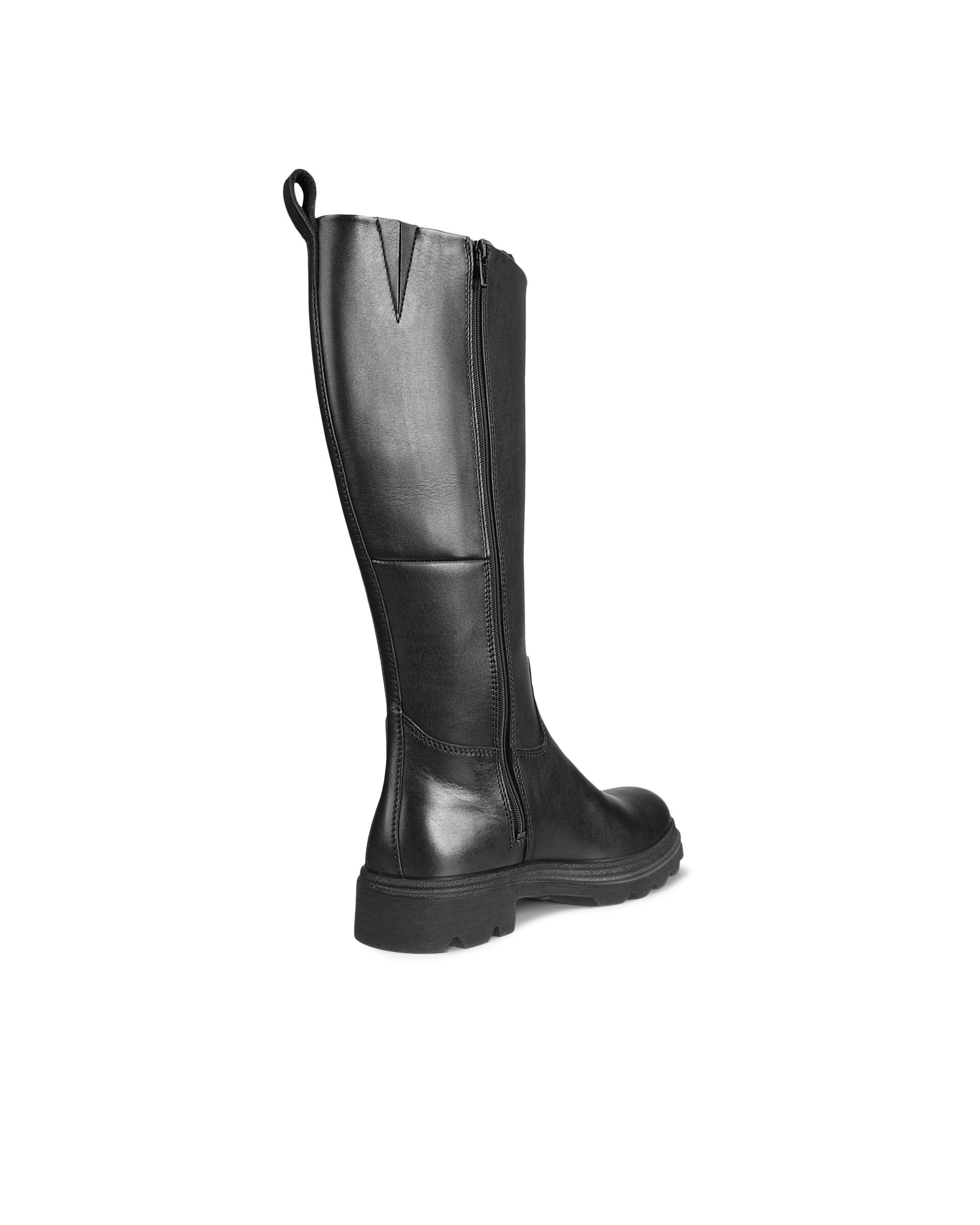 ECCO® Grainer Damen Hoher Stiefel aus Leder - Schwarz - Outside