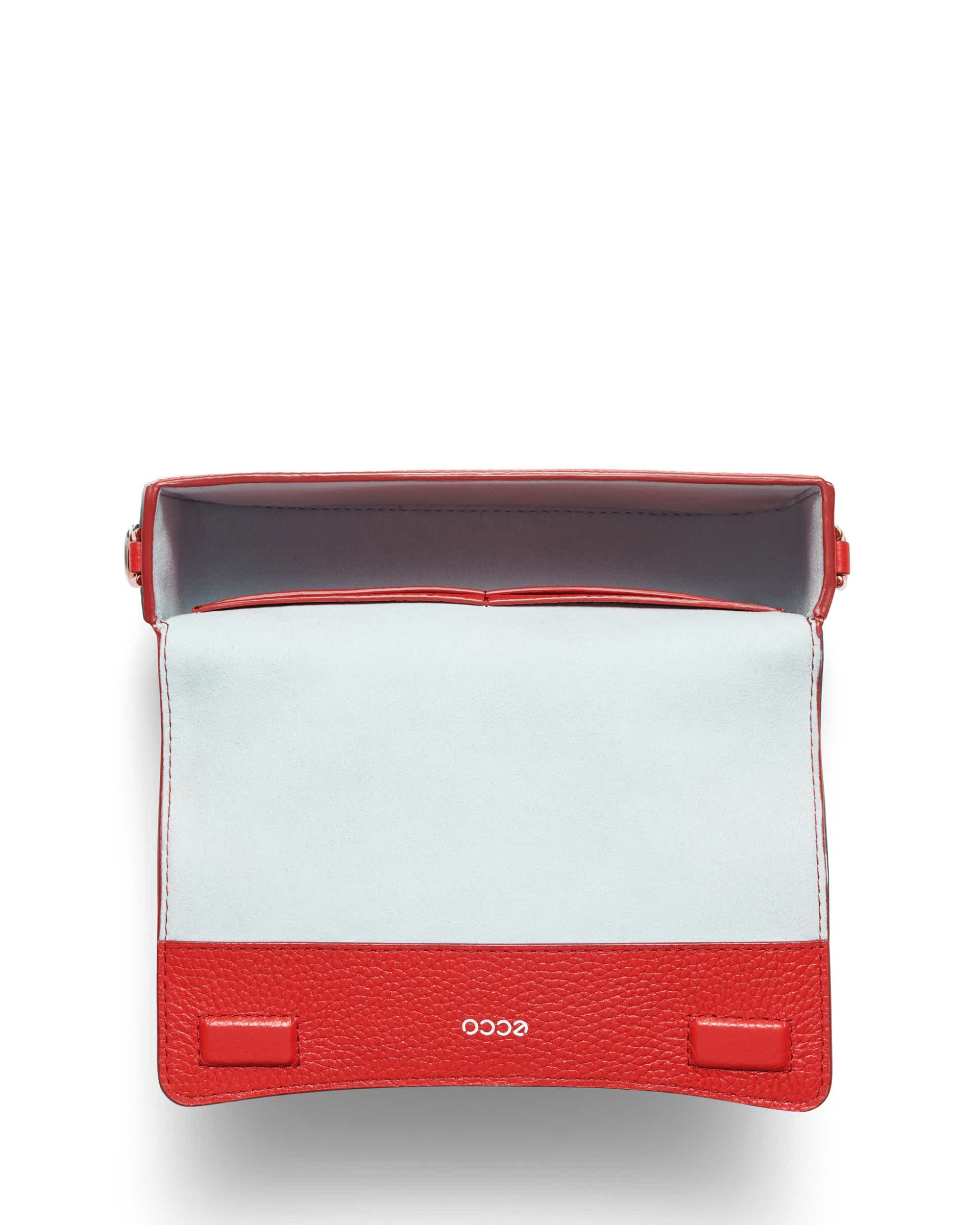 ECCO® Pinch Small Pebbled Leather Shoulder Bag - Red - Birdeye