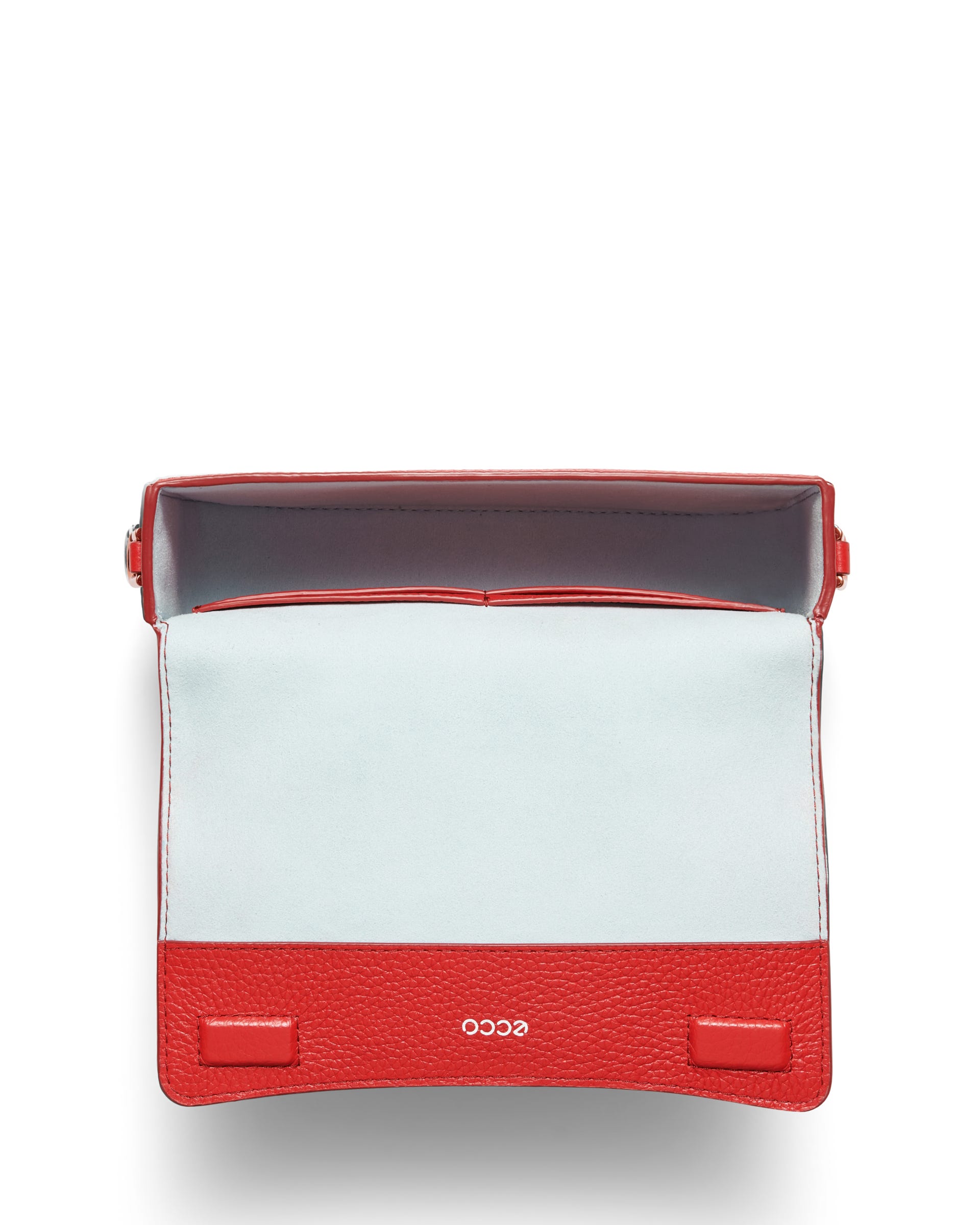 ECCO® Pinch Small Pebbled Leather Shoulder Bag - Red - Birdeye