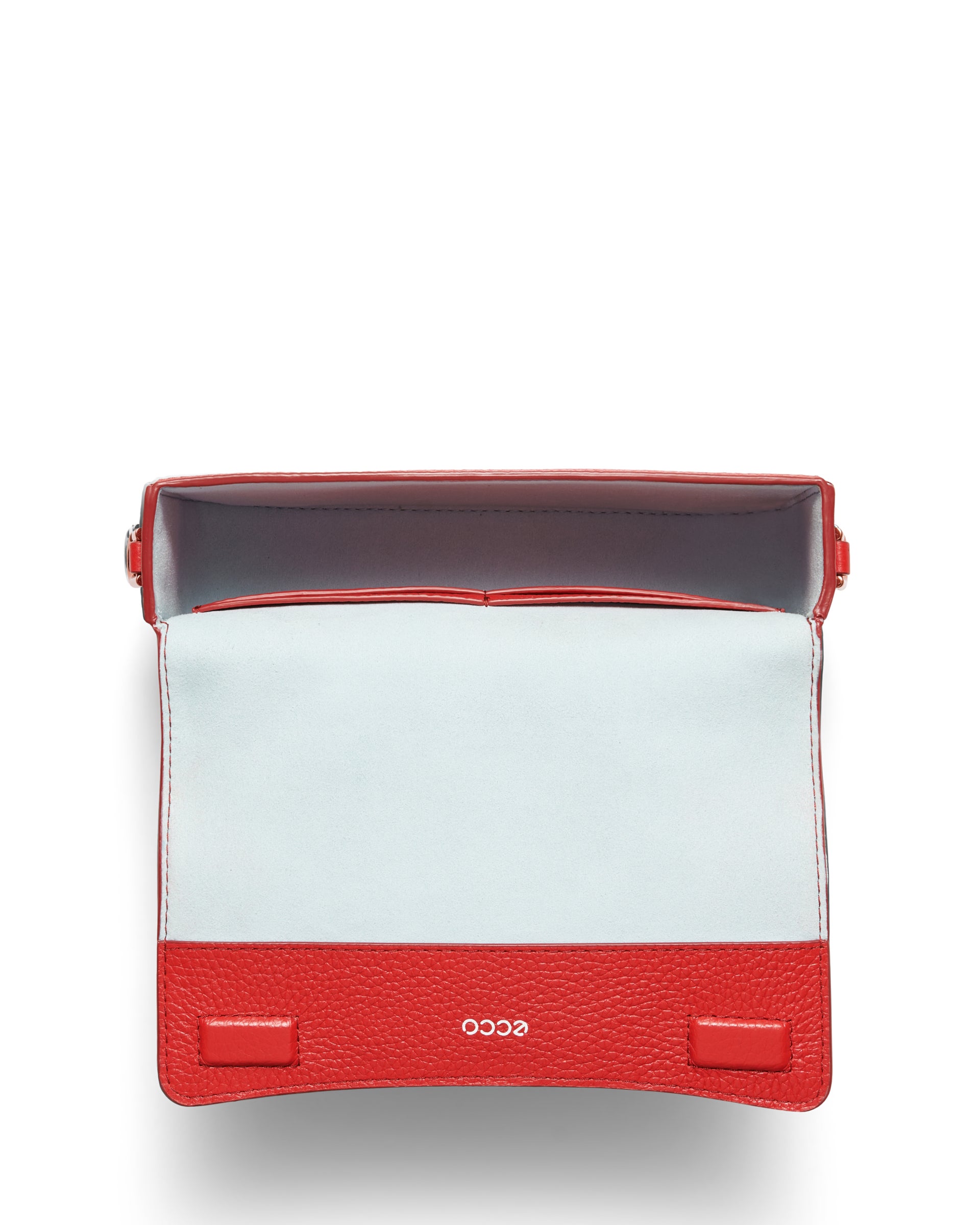 ECCO Pinch Small Pebbled レザーショルダーバッグ - レッド - Birdeye