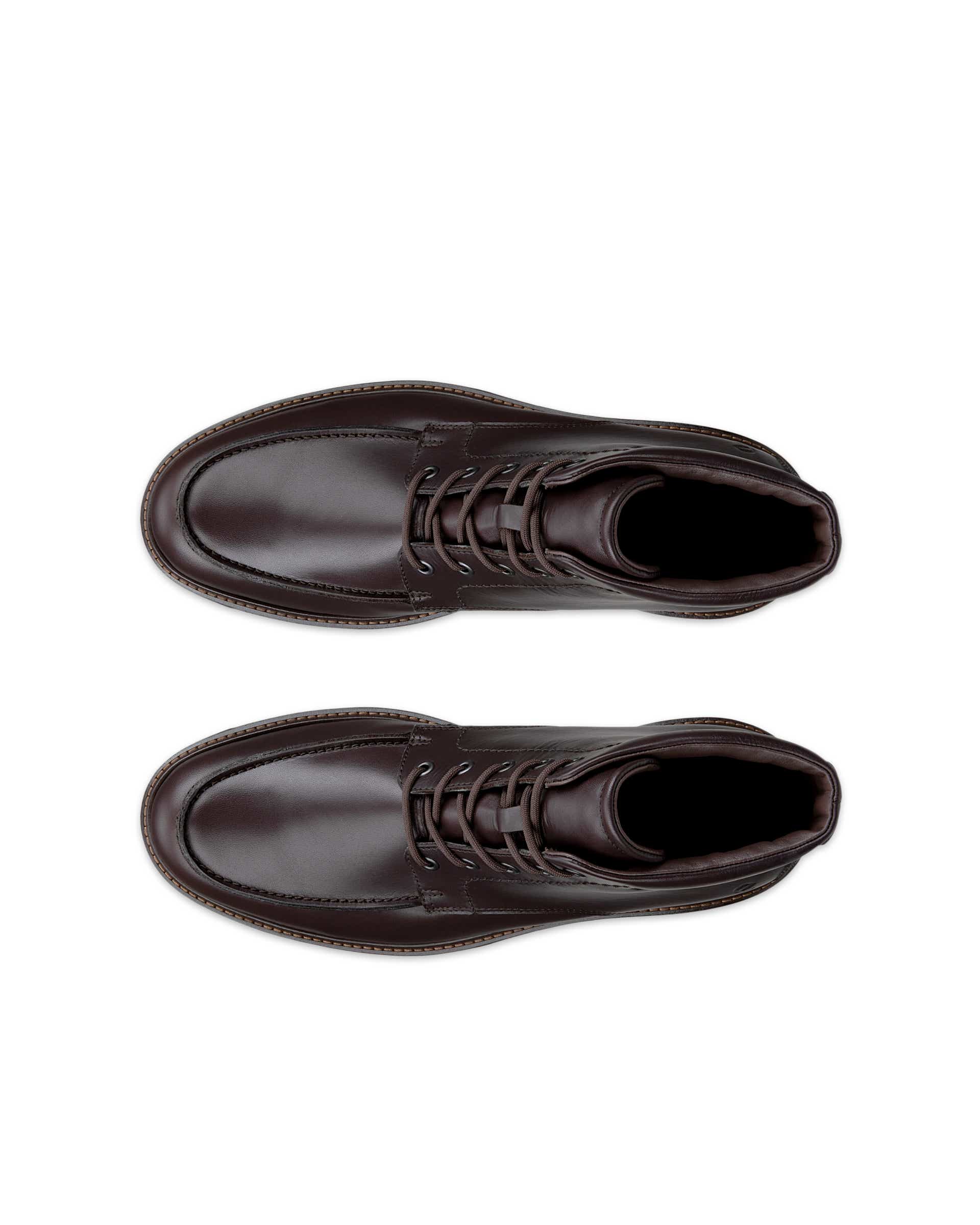 Męskie skórzane buty za kostkę Gore-Tex ECCO® METROPOLE OSLO - Brązowy - Top left pair