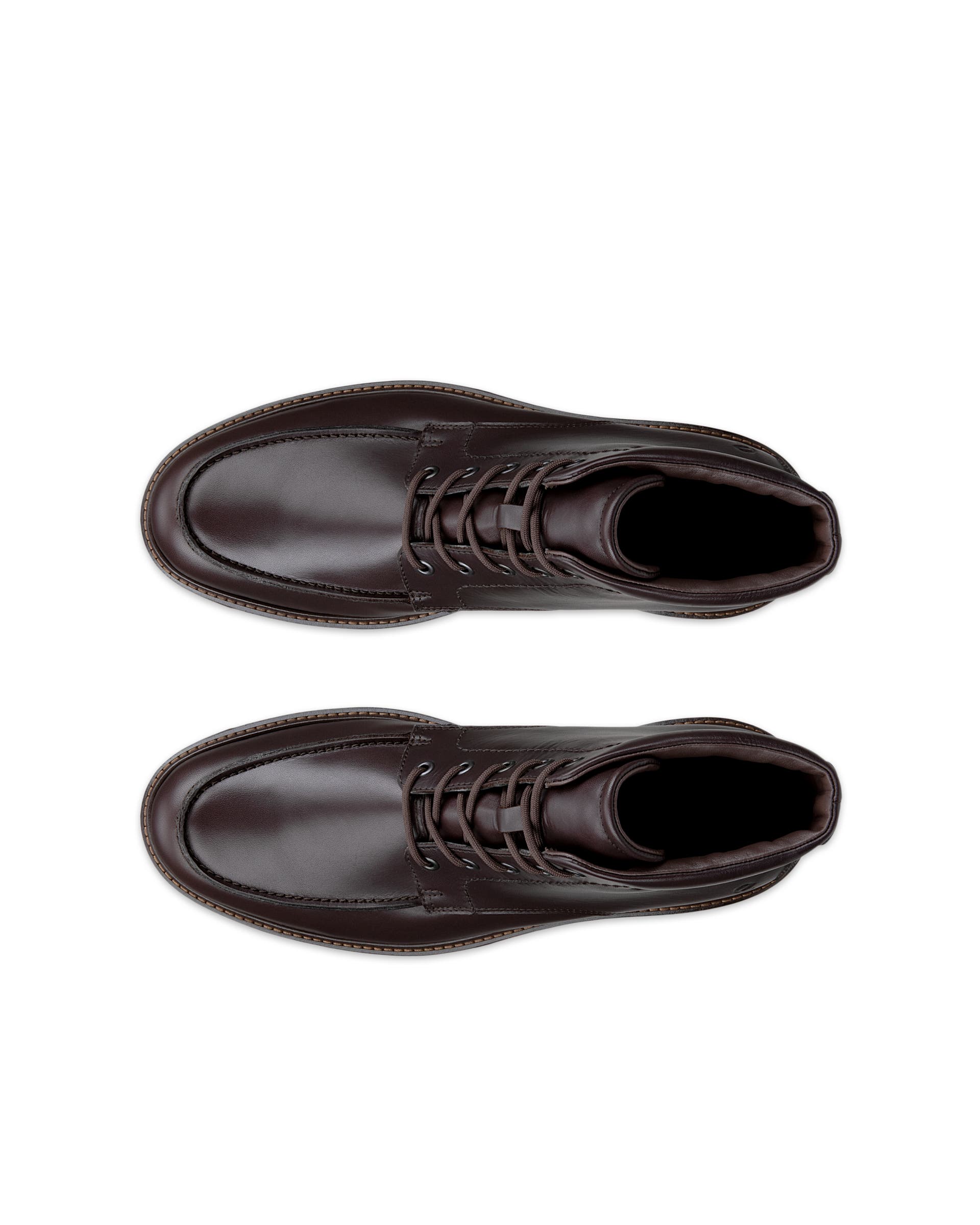 Męskie skórzane buty za kostkę Gore-Tex ECCO® METROPOLE OSLO - Brązowy - Top left pair