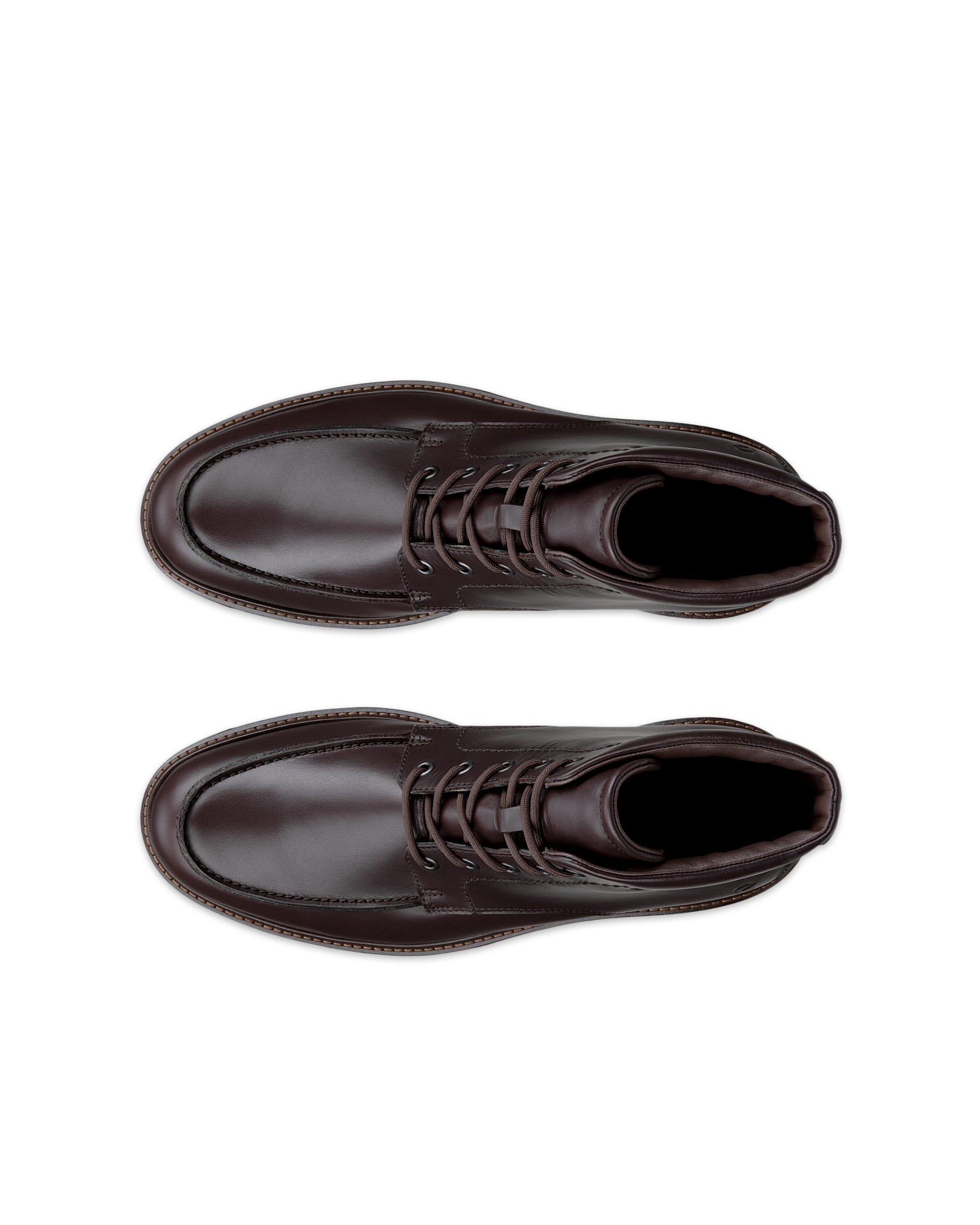 Męskie skórzane buty za kostkę Gore-Tex ECCO® METROPOLE OSLO - Brązowy - Top left pair