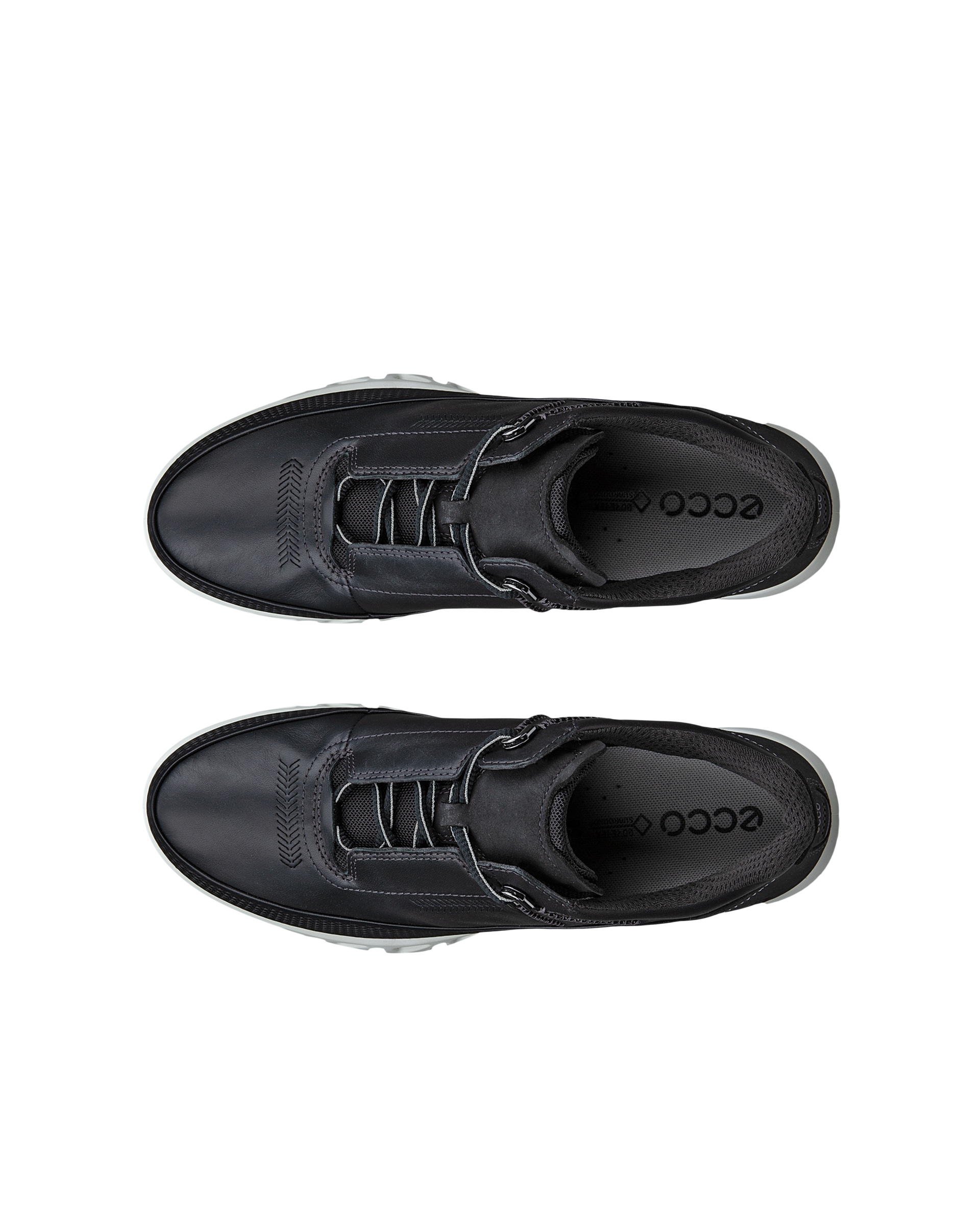 ECCO® Multi-Vent chaussures en cuir Gore-Tex pour femme - Noir - Top left pair