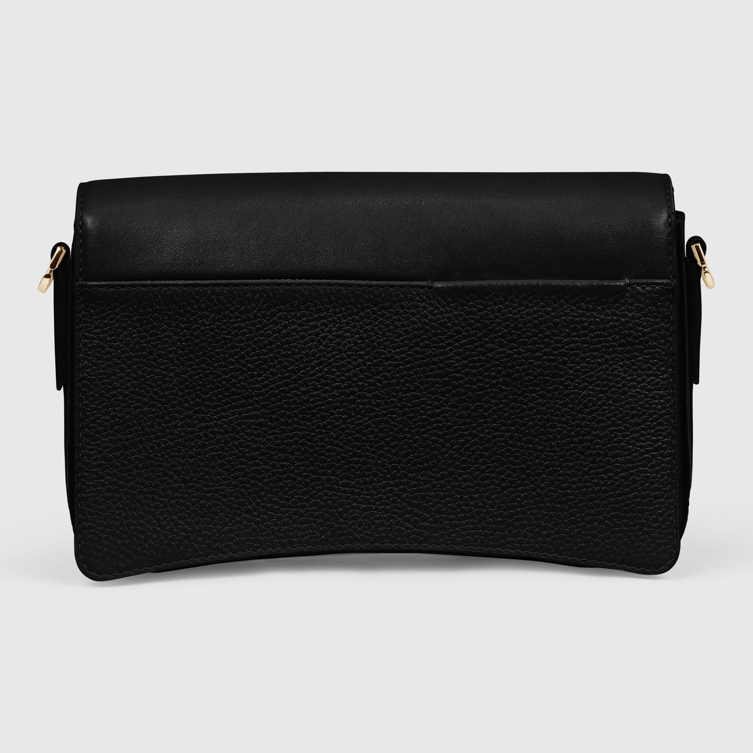 ECCO® Textureblock Leather Crossbody Bag - Black - Back