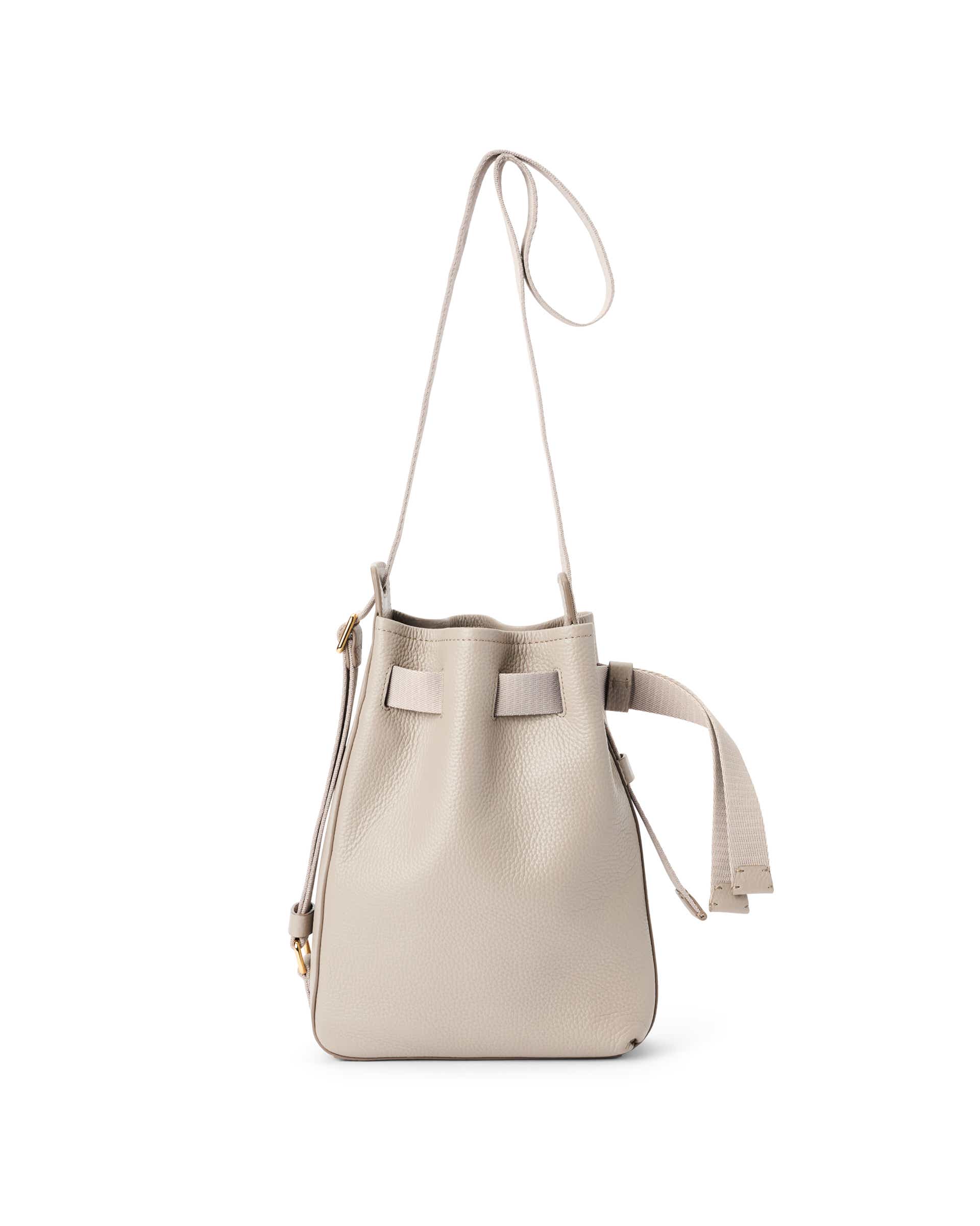 ECCO® Sail Bag sac hobo en cuir - Beige - Main