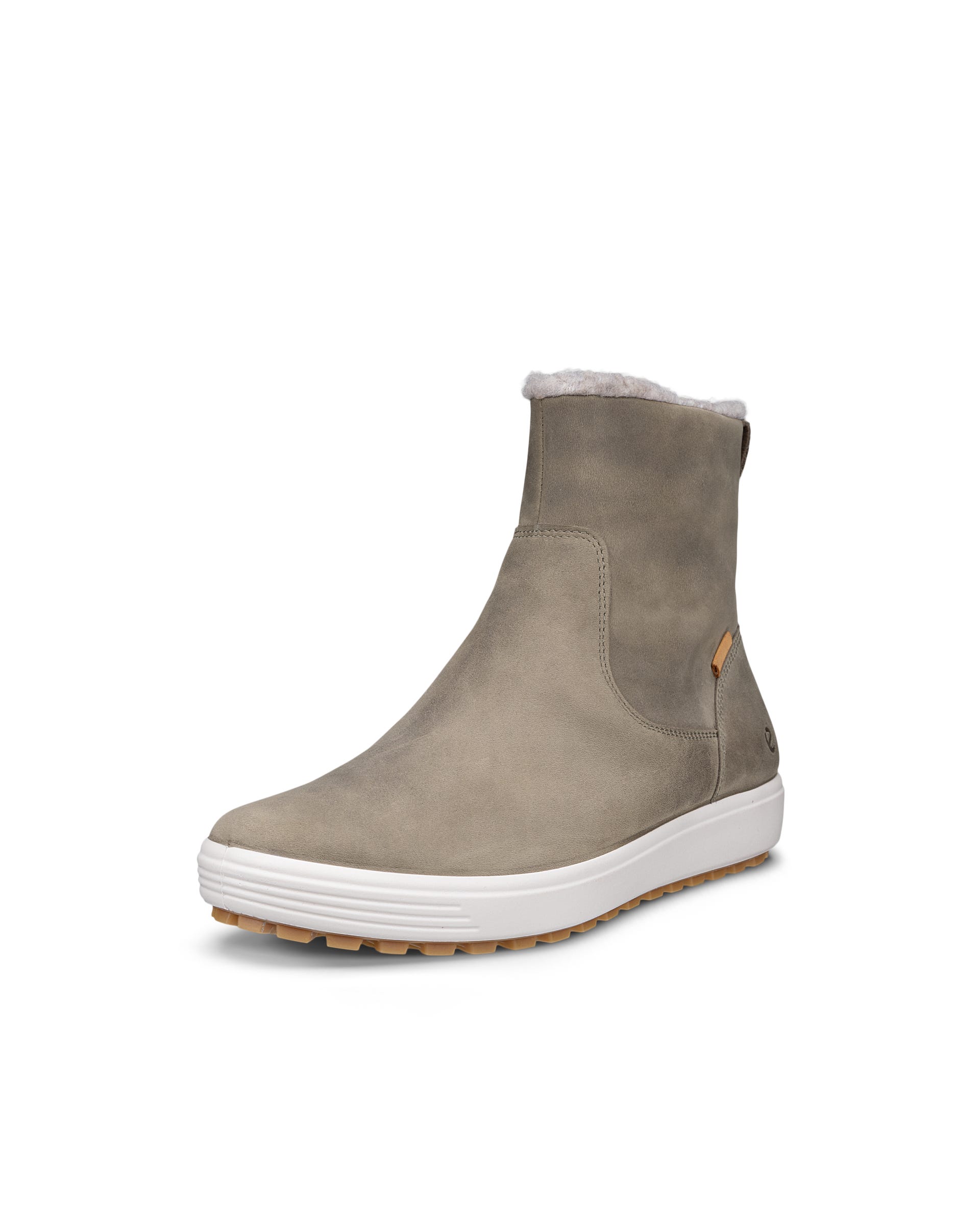 ECCO® SOFT 7 TRED mellemhøj vandtæt støvle i nubuck til damer - Grøn - Outside