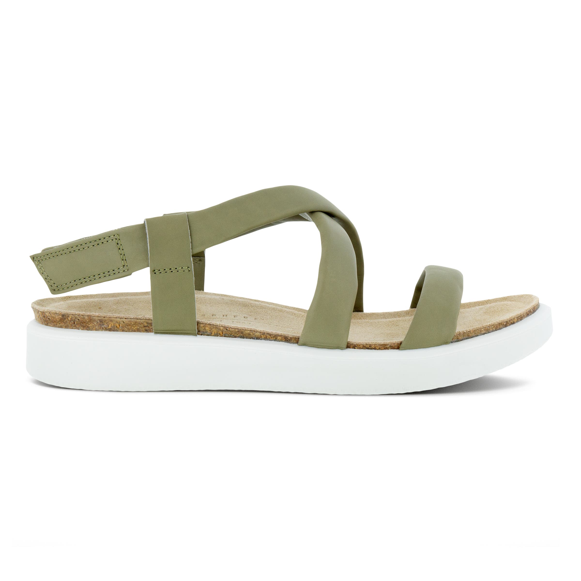 ECCO Corksphere Women's Sandal - Green - Outside