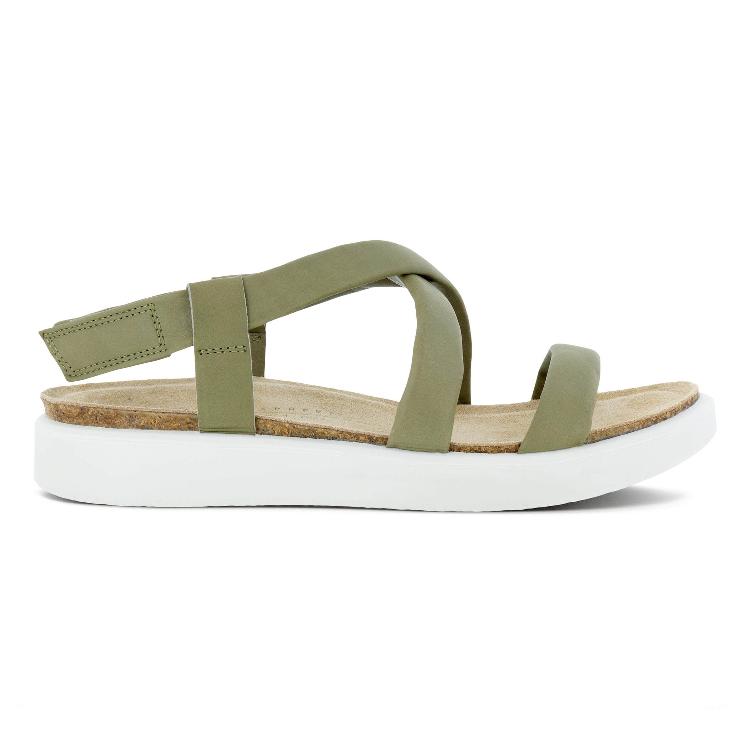 ECCO Corksphere Women's Sandal - Green - Outside