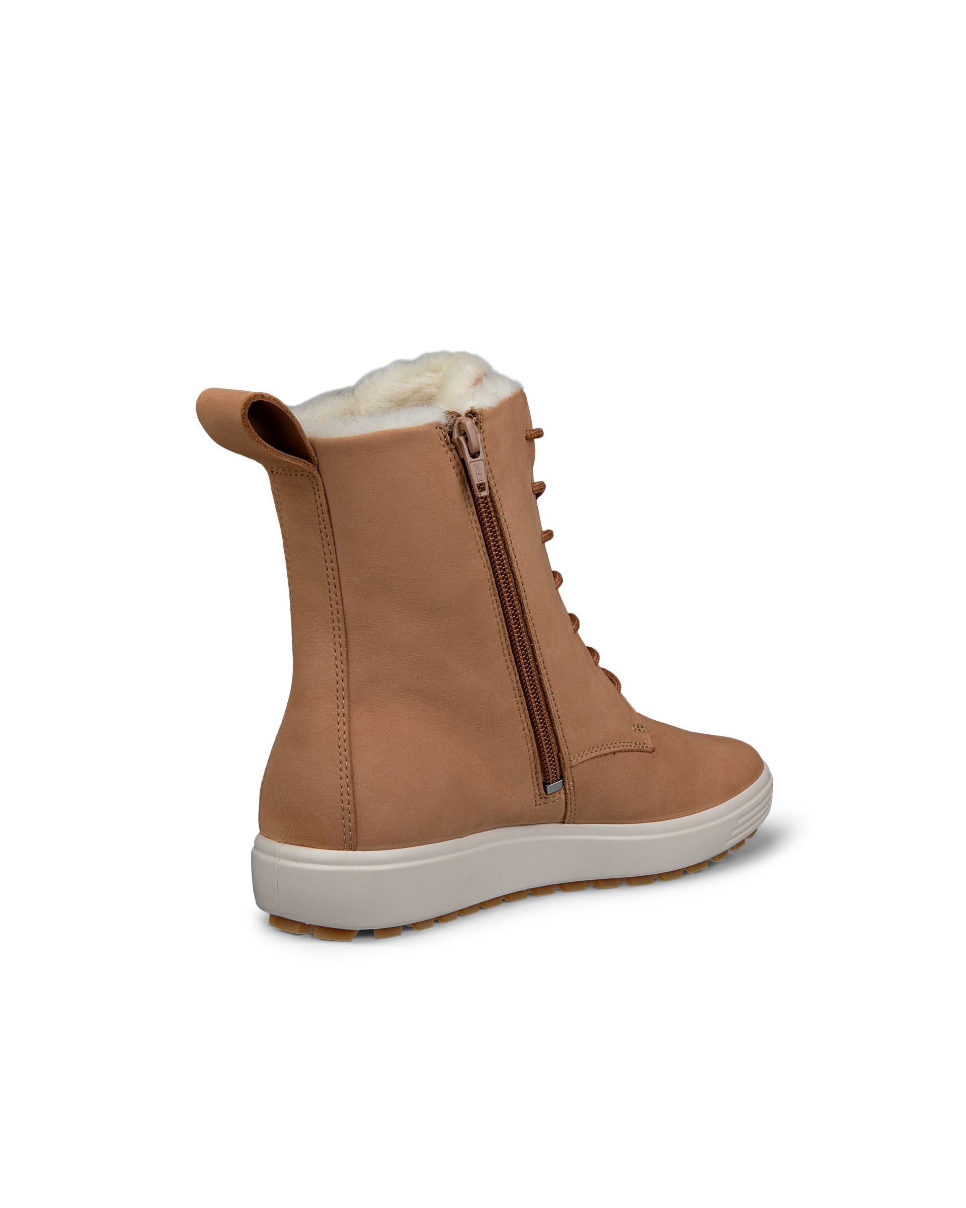 ECCO Soft 7 Tred Women's Fleece-lined Mid-cut Boot - Brown - Back