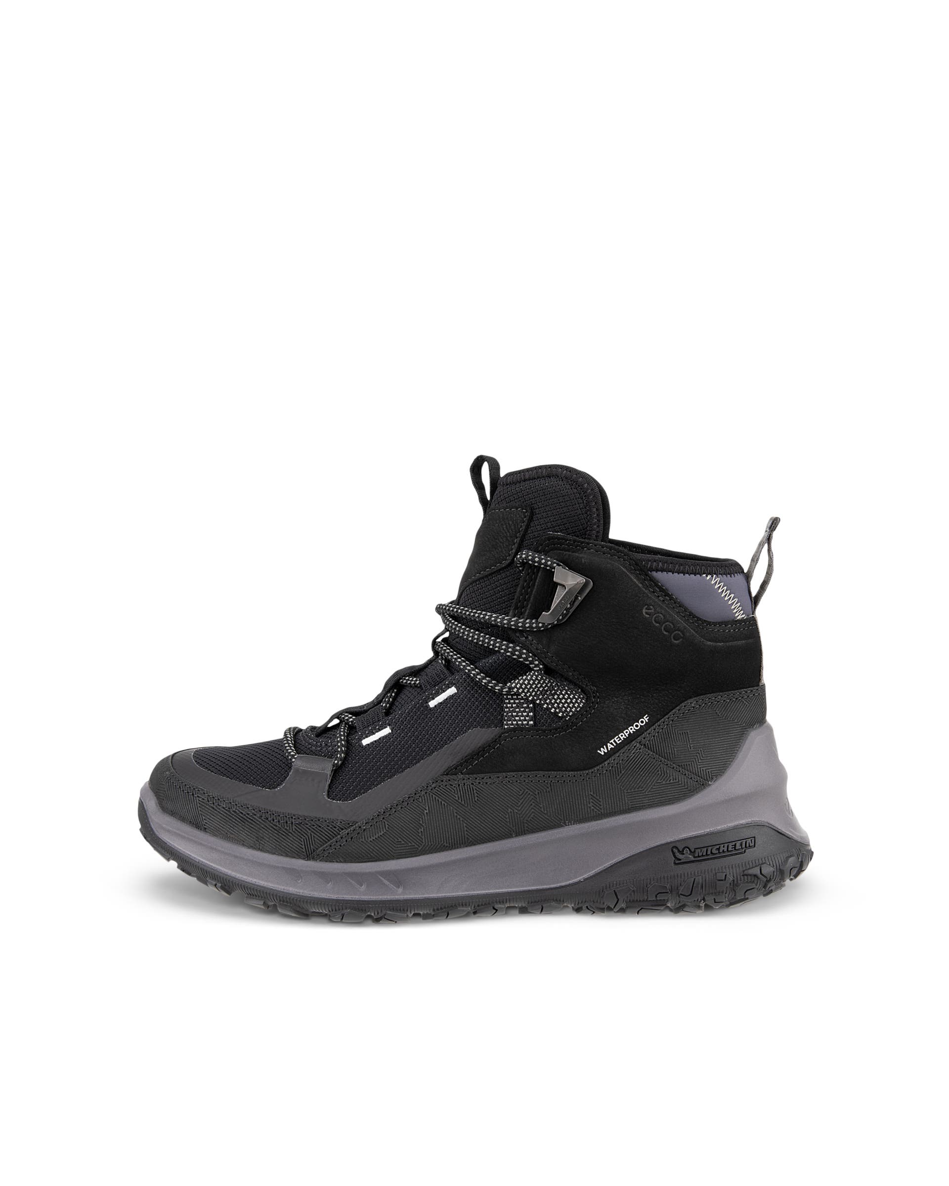 ECCO® ULT-TRN Mid Damen Wasserdichte Trekkingschuhe aus Nubukleder - Schwarz - Outside