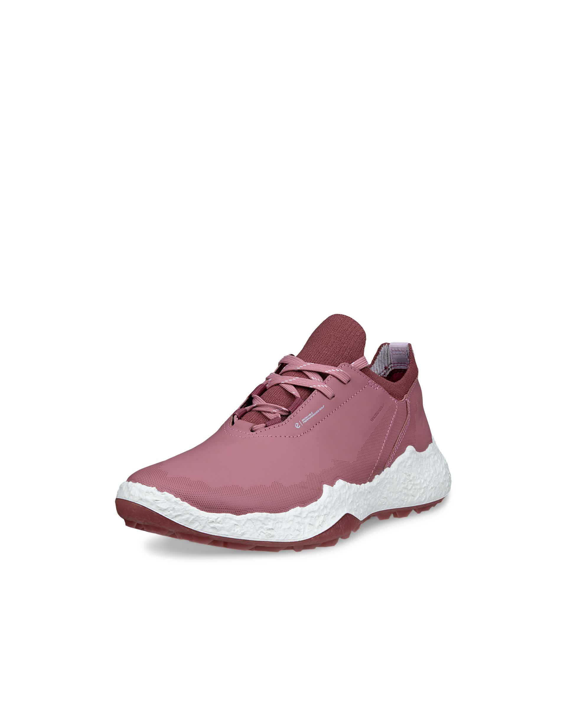 ECCO GOLF BIOM H5 LACE Women ウィメンズ レザーウォータープルーフゴルフシューズ - ピンク - Main