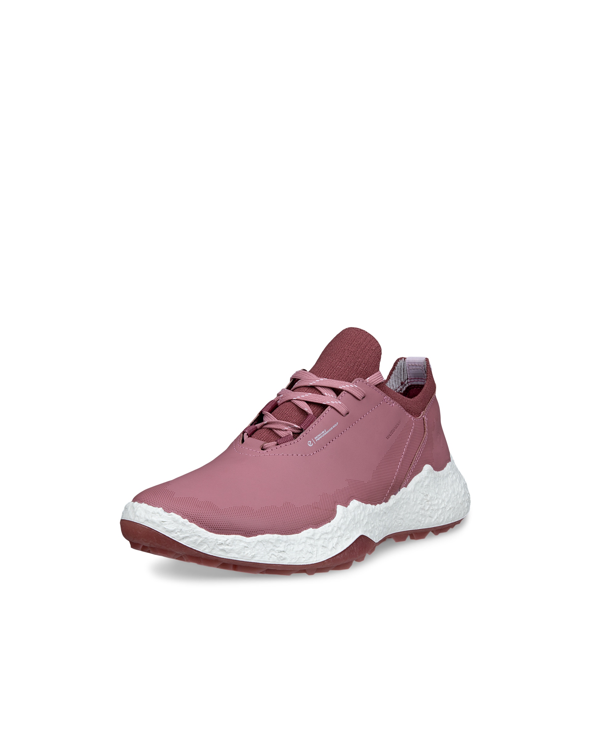 ECCO GOLF BIOM H5 LACE Women ウィメンズ レザーウォータープルーフゴルフシューズ - ピンク - Main