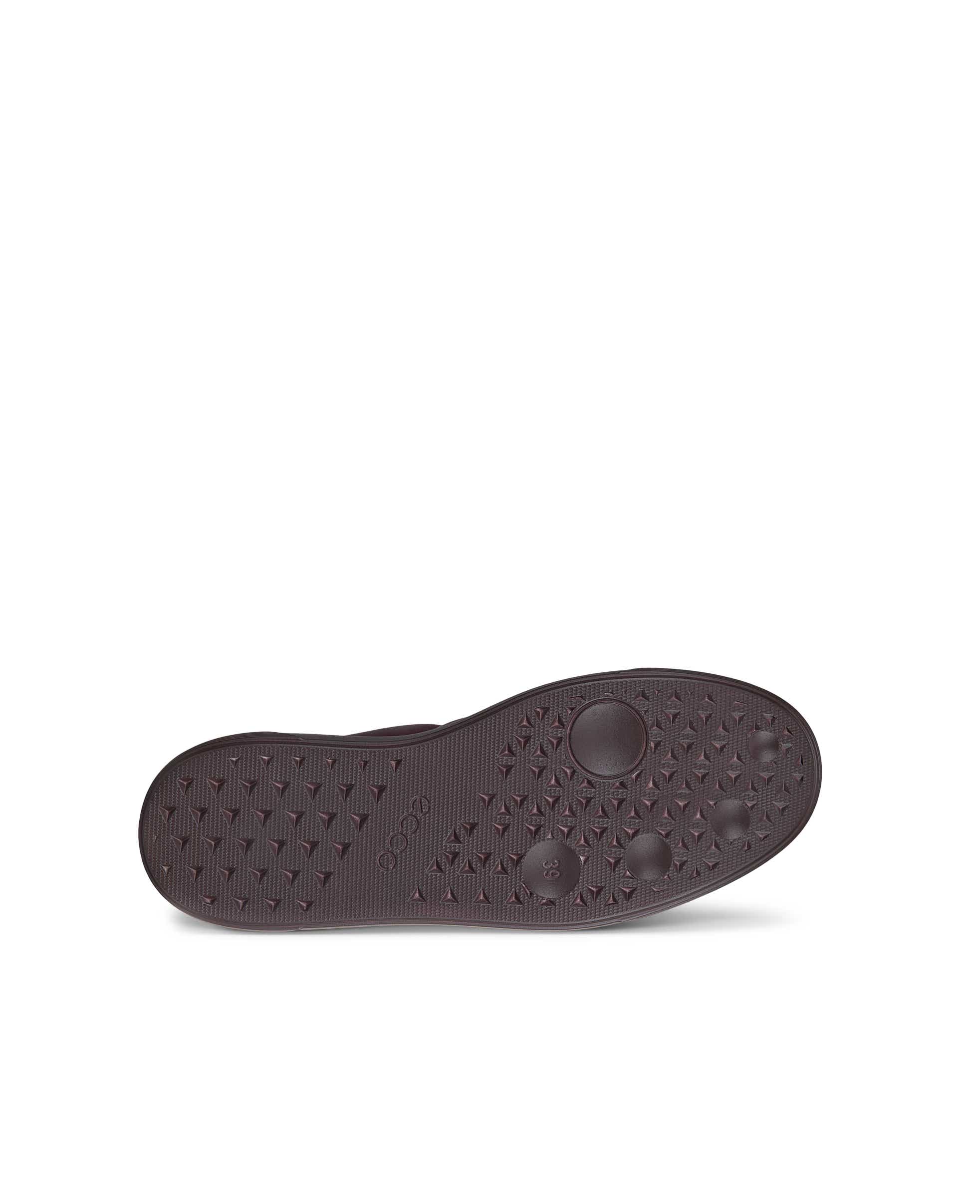 Women's ECCO® Street Platform Leather Sneaker - Purple - Sole