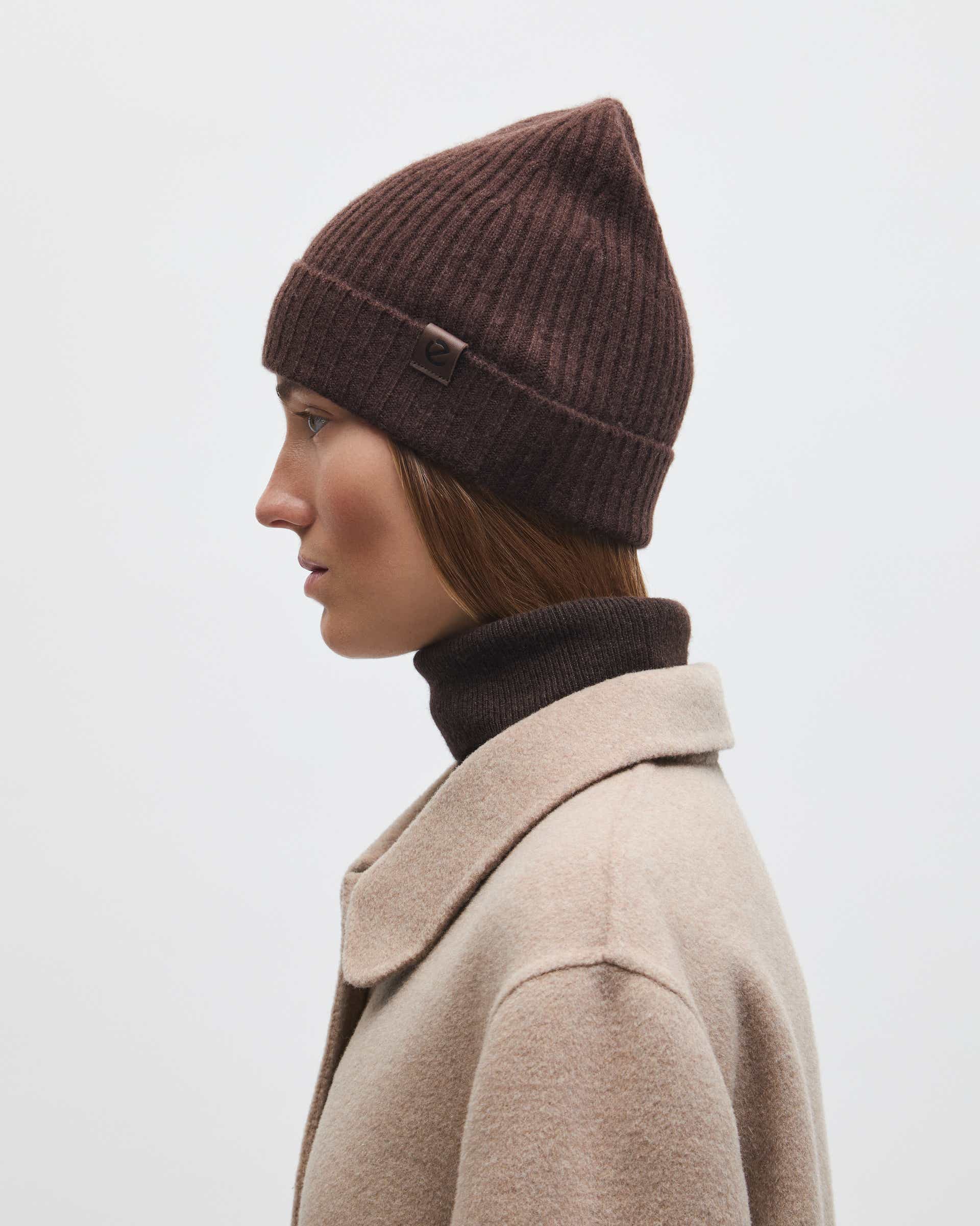 Women's ECCO® Beanie - Brown - Lifestyle image-1