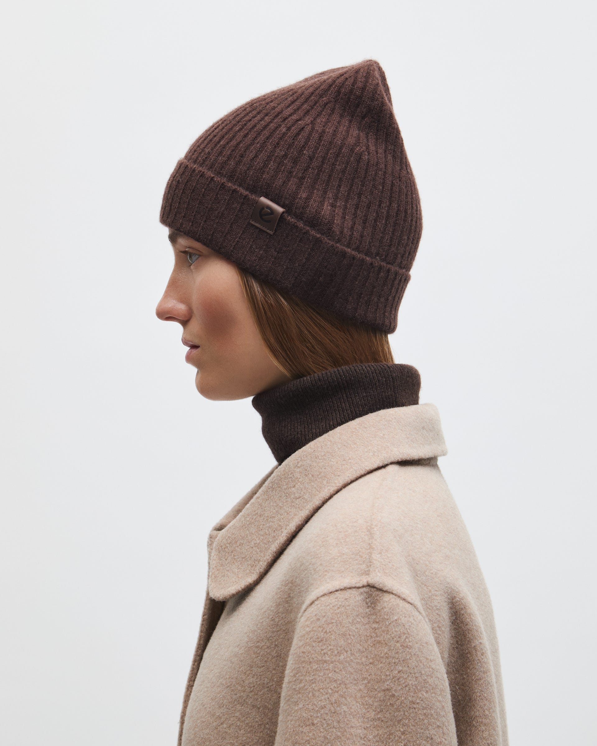 Women's ECCO® Beanie - Brown - Lifestyle image-1