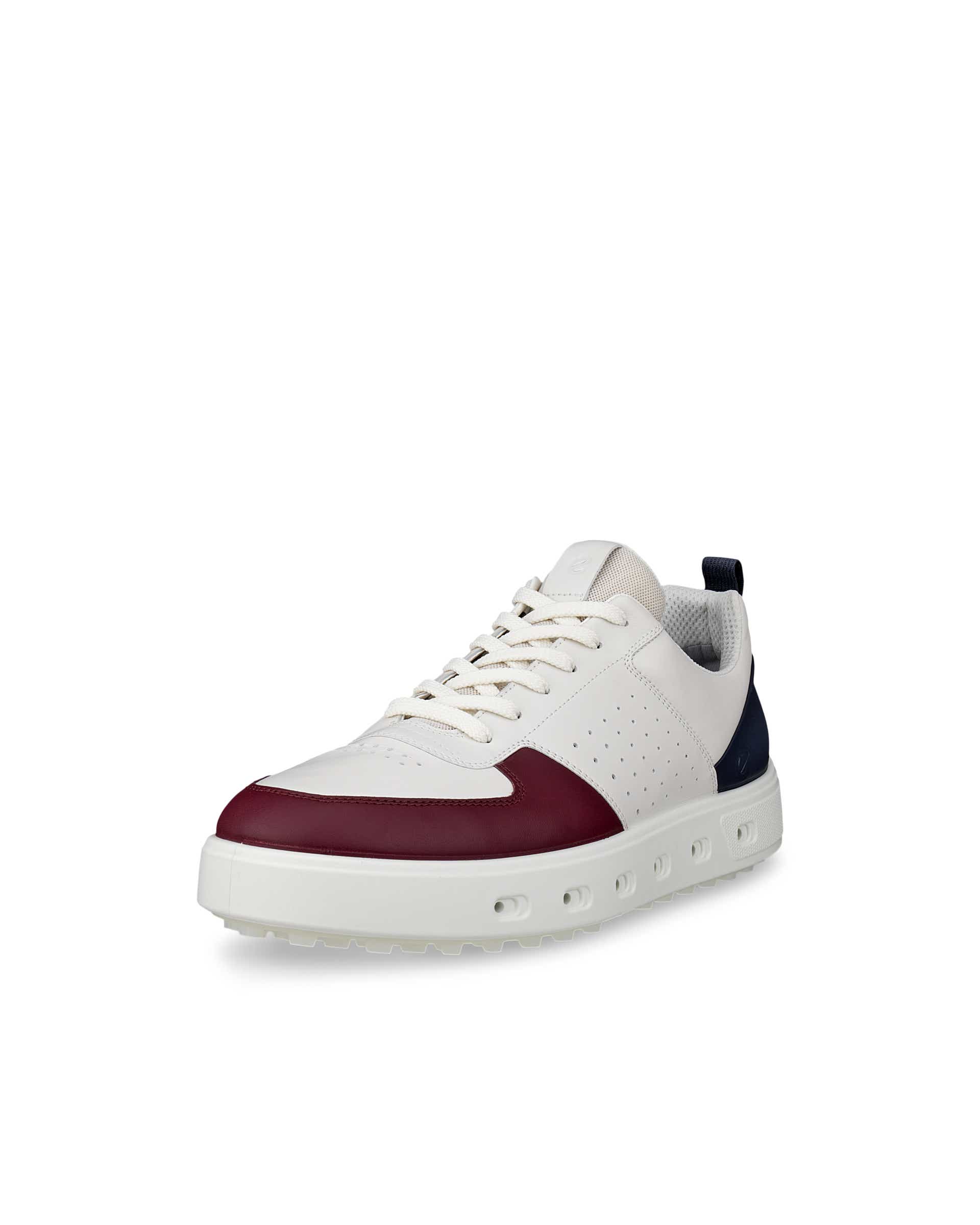 ECCO MENS GOLF STREET 720 メンズ レザーGore-Texゴルフシューズ - ホワイト - Main