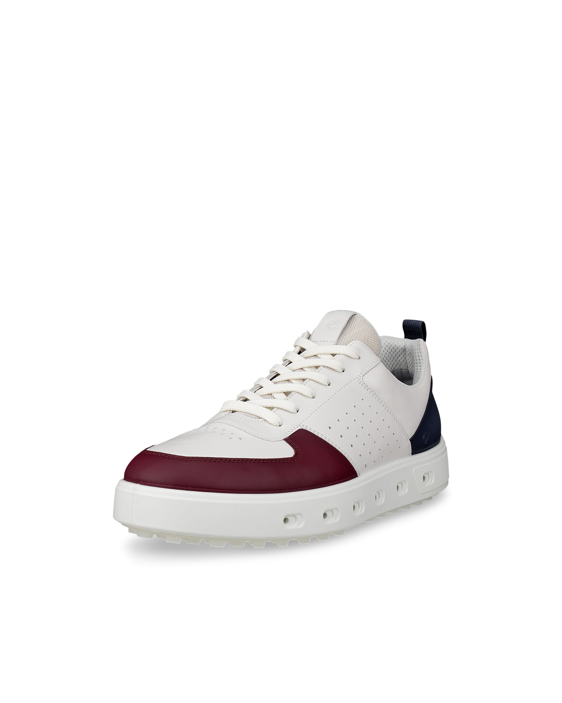 ECCO MENS GOLF STREET 720 メンズ レザーGore-Texゴルフシューズ - ホワイト - Main