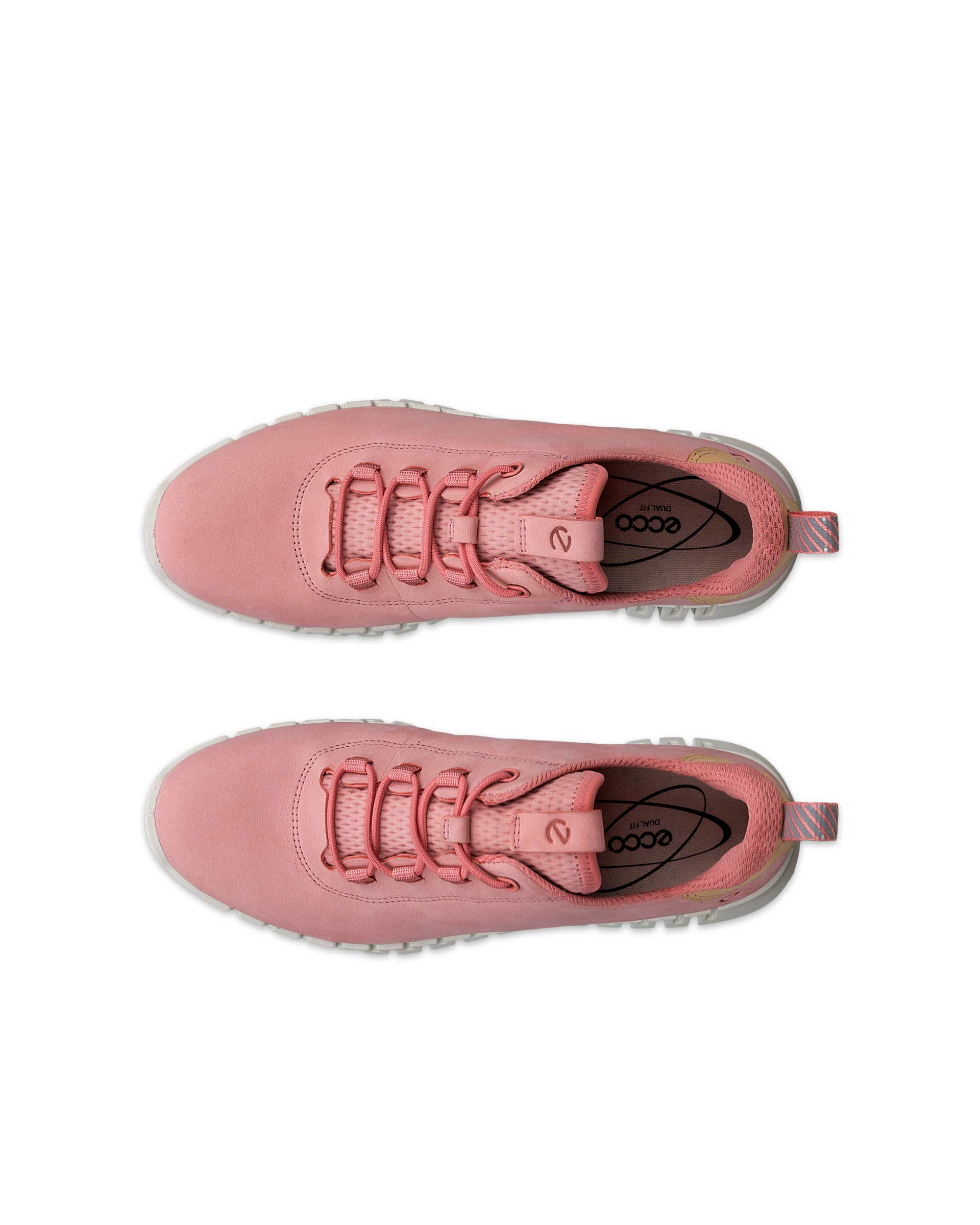 Dámské nubukové tenisky ECCO® Gruuv - Růžová - Top left pair