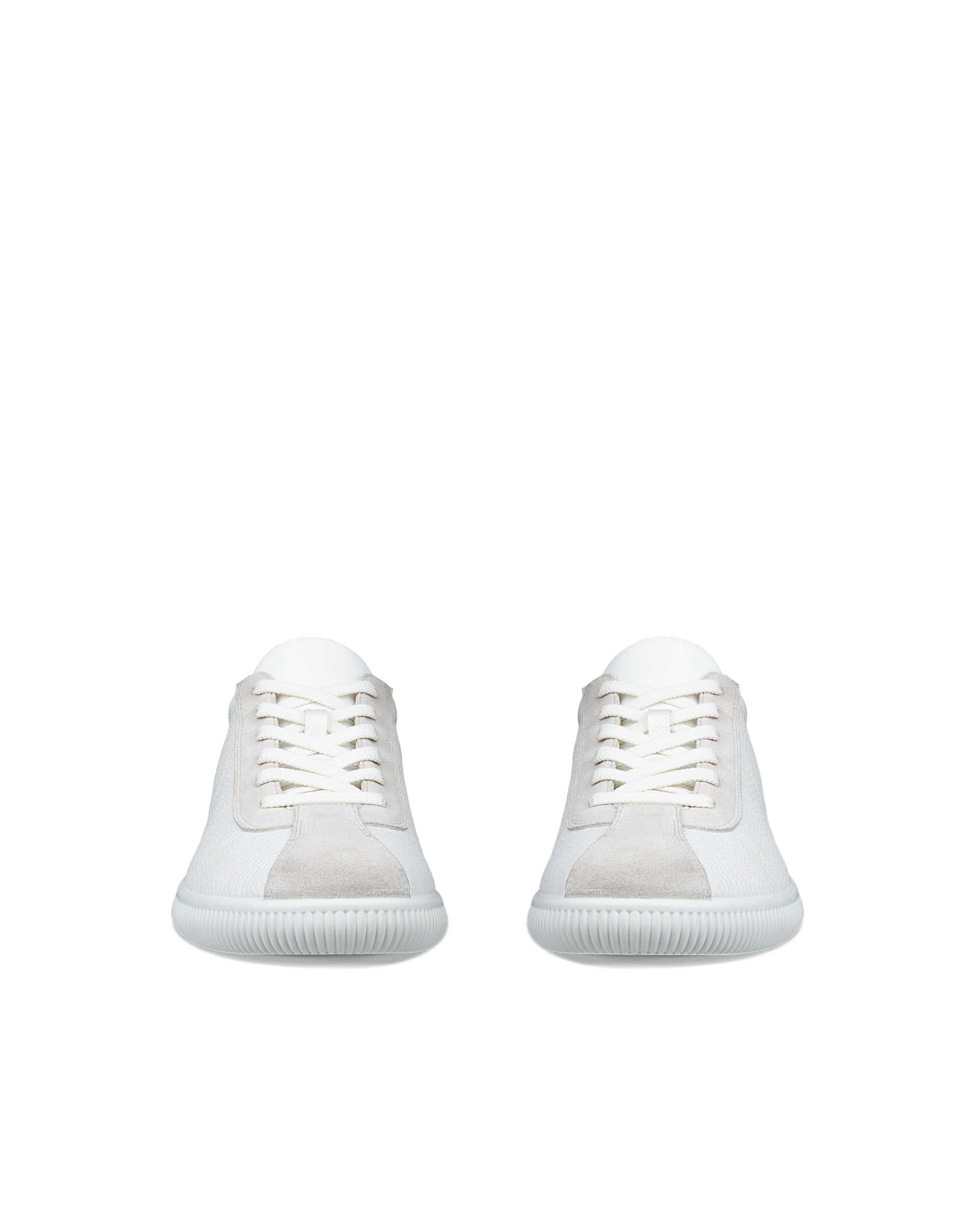 ECCO soft zero MEN メンズ レザースニーカー - ホワイト - Front pair