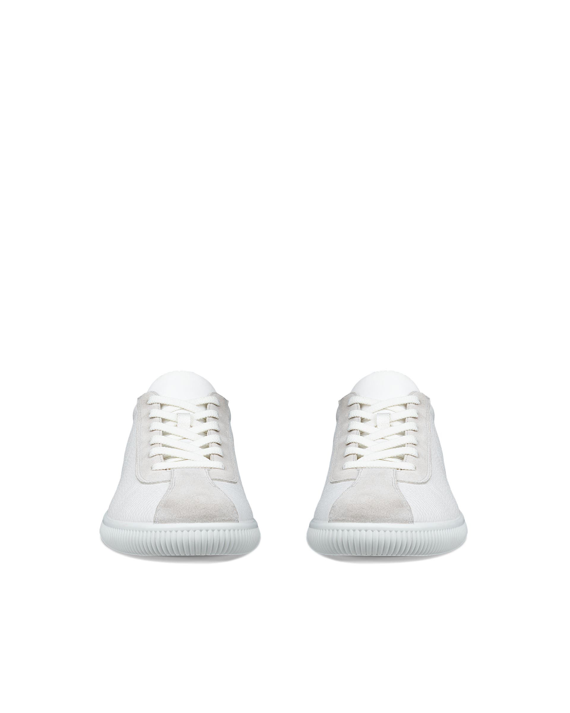 ECCO soft zero MEN メンズ レザースニーカー - ホワイト - Front pair